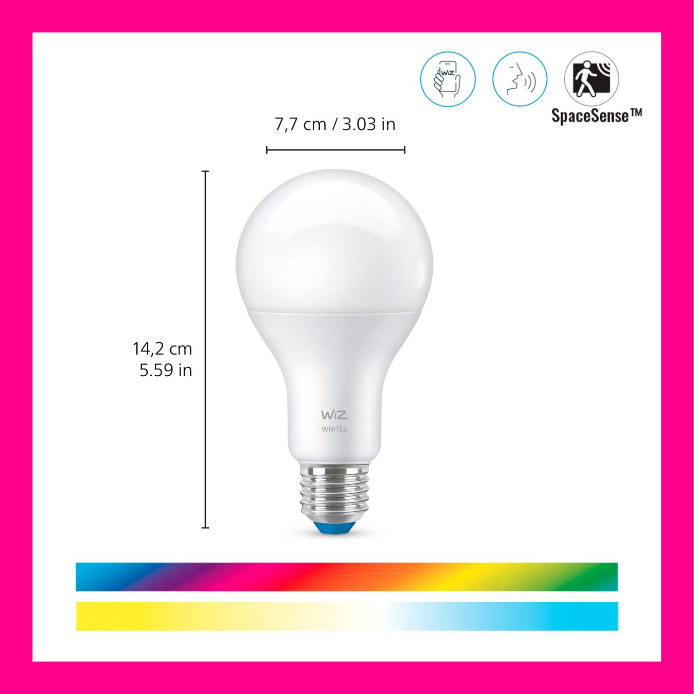 WiZ Color A67 Smart LED-lampa E27 1521 lm