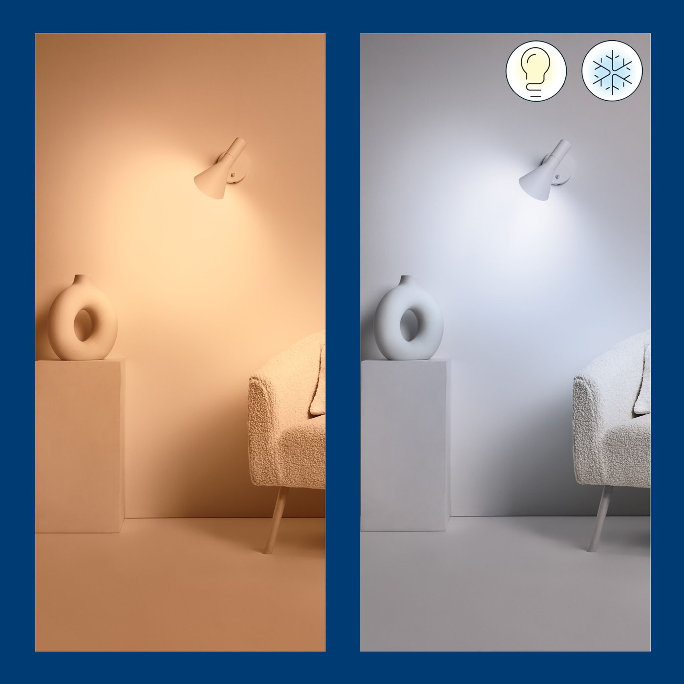 WiZ C37 Smart LED-pære E14 470 lm 2-pk.