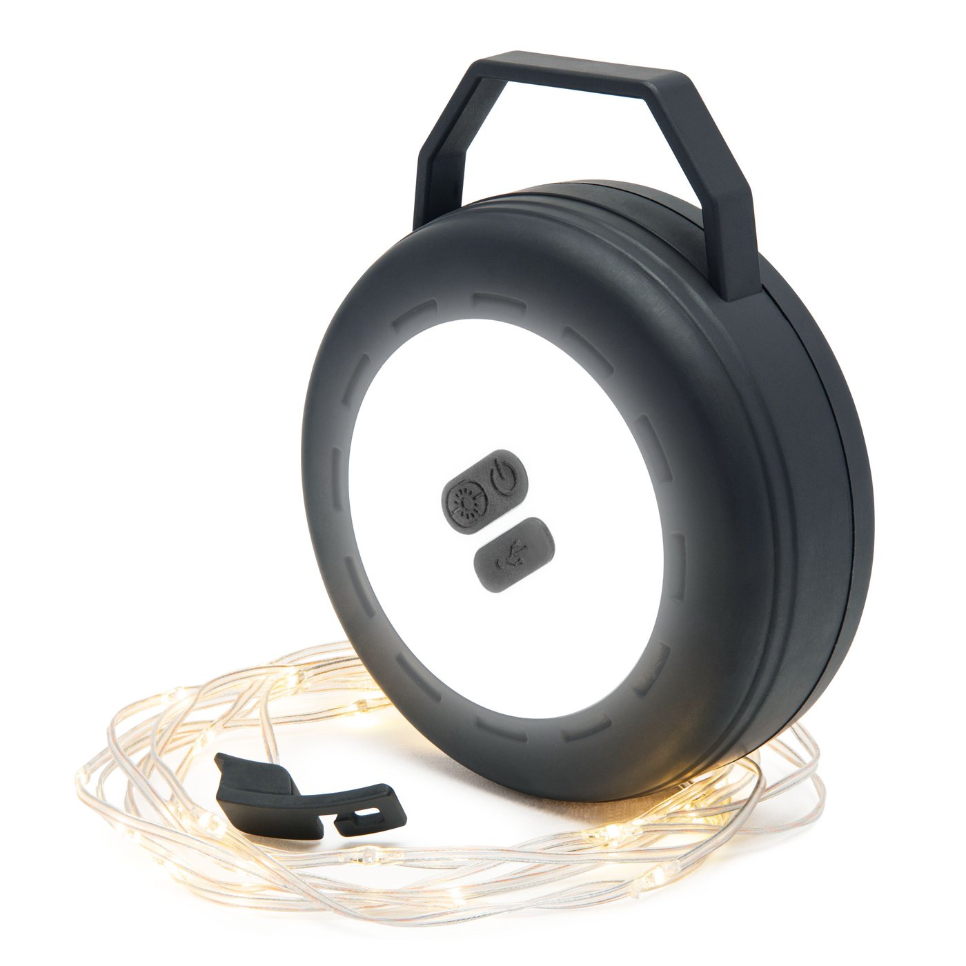 Luxorparts Bärbar campingstrålkastare med LED-ljusslinga