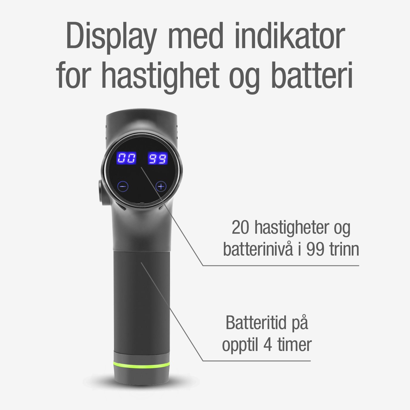 Rubicson Recovery Massasjepistol USB-C