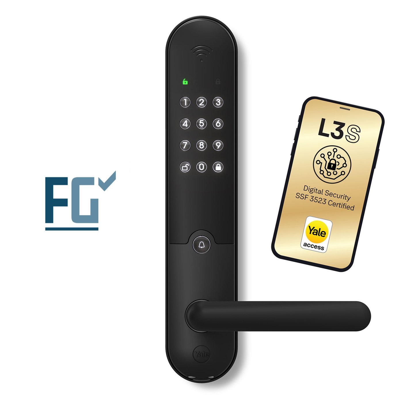 Yale Doorman L3S Flex Svart