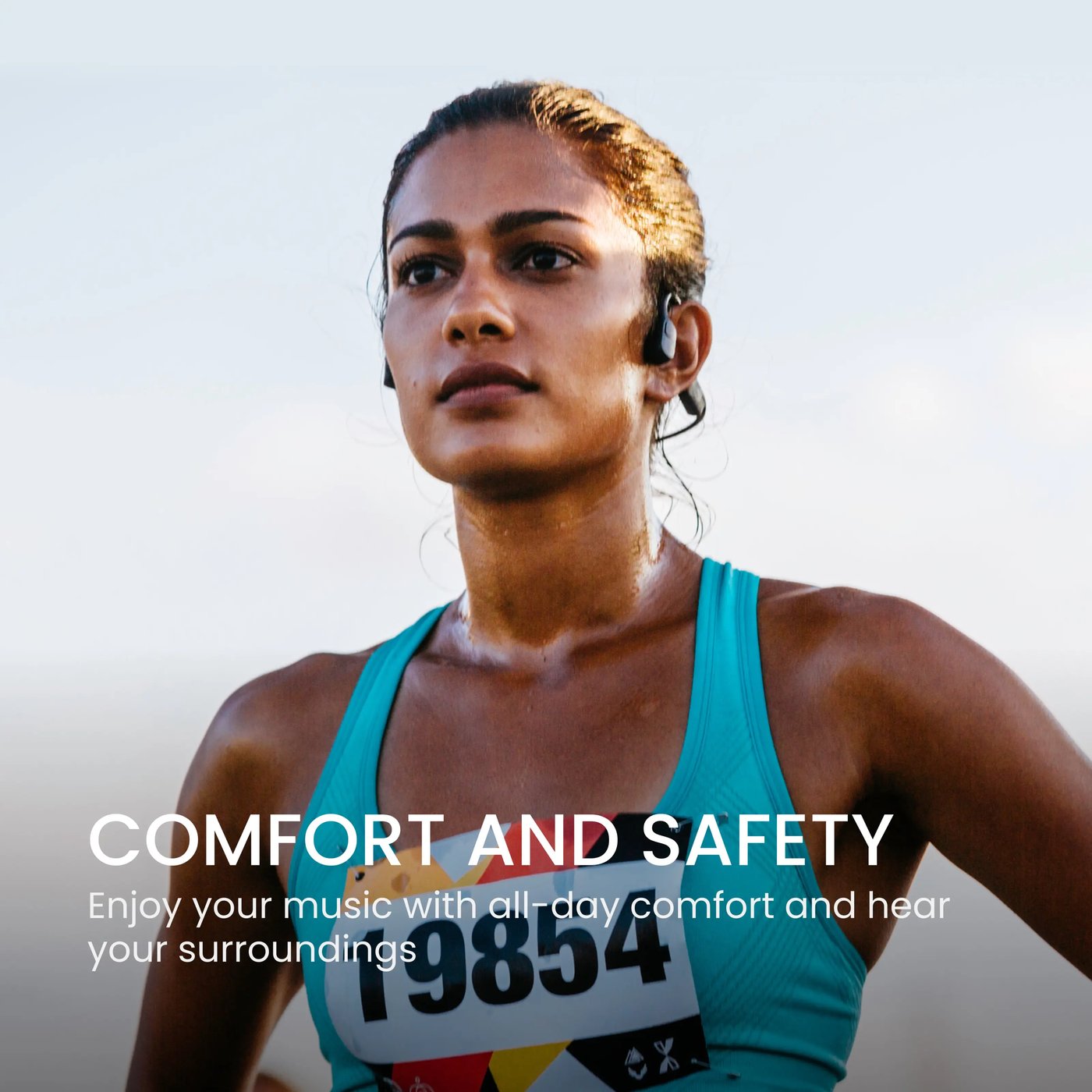 Shokz OpenRun Mini Trådløse hodetelefoner med USB-C