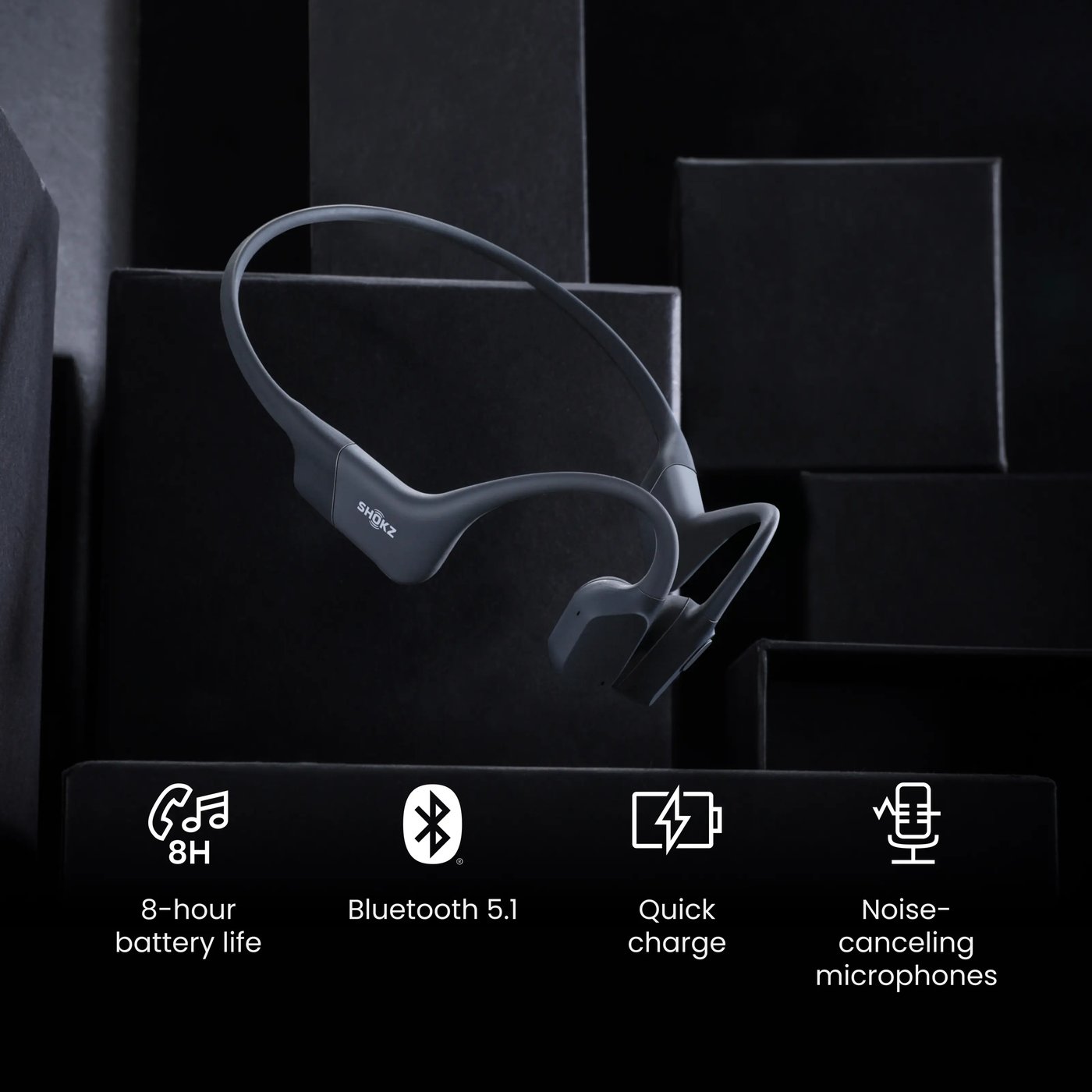 Shokz OpenRun Mini Trådløse hodetelefoner med USB-C