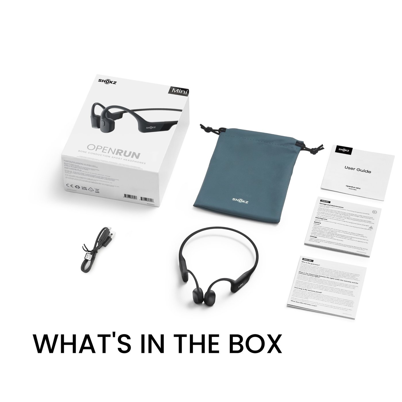 Shokz OpenRun Mini Trådlösa hörlurar USB-C