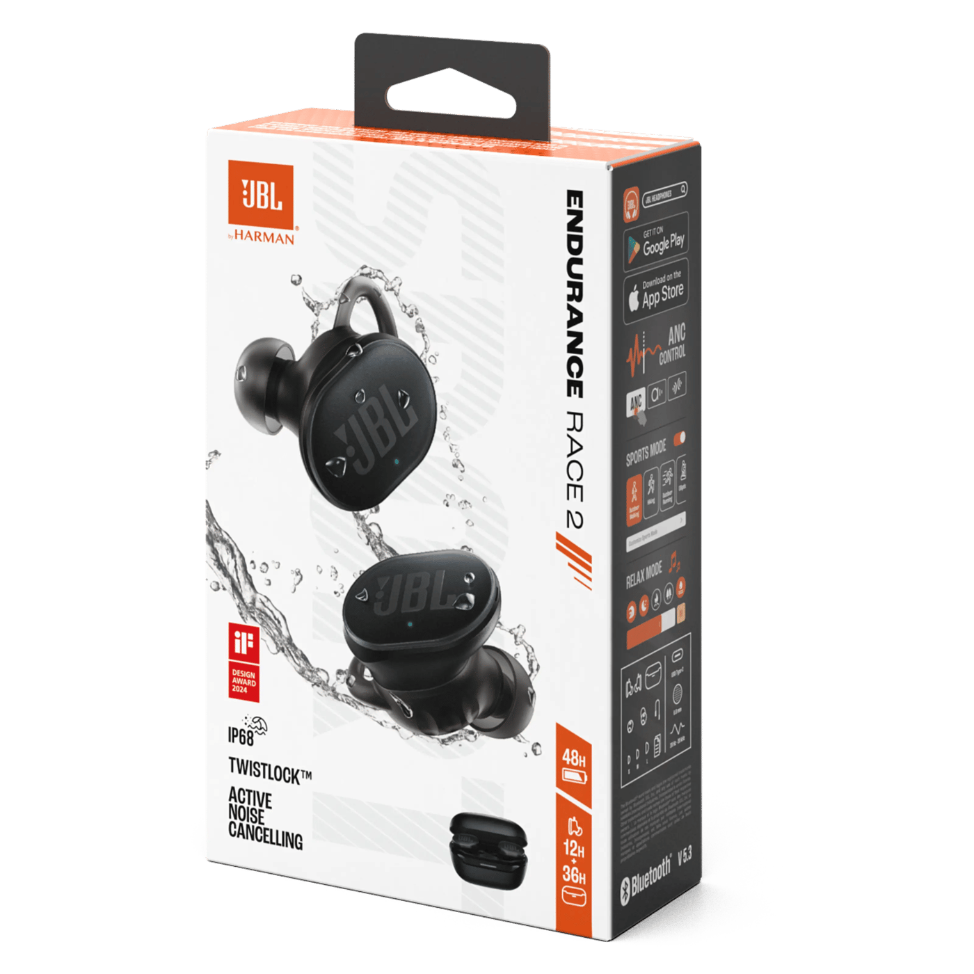 JBL Endurance Race 2 Svart