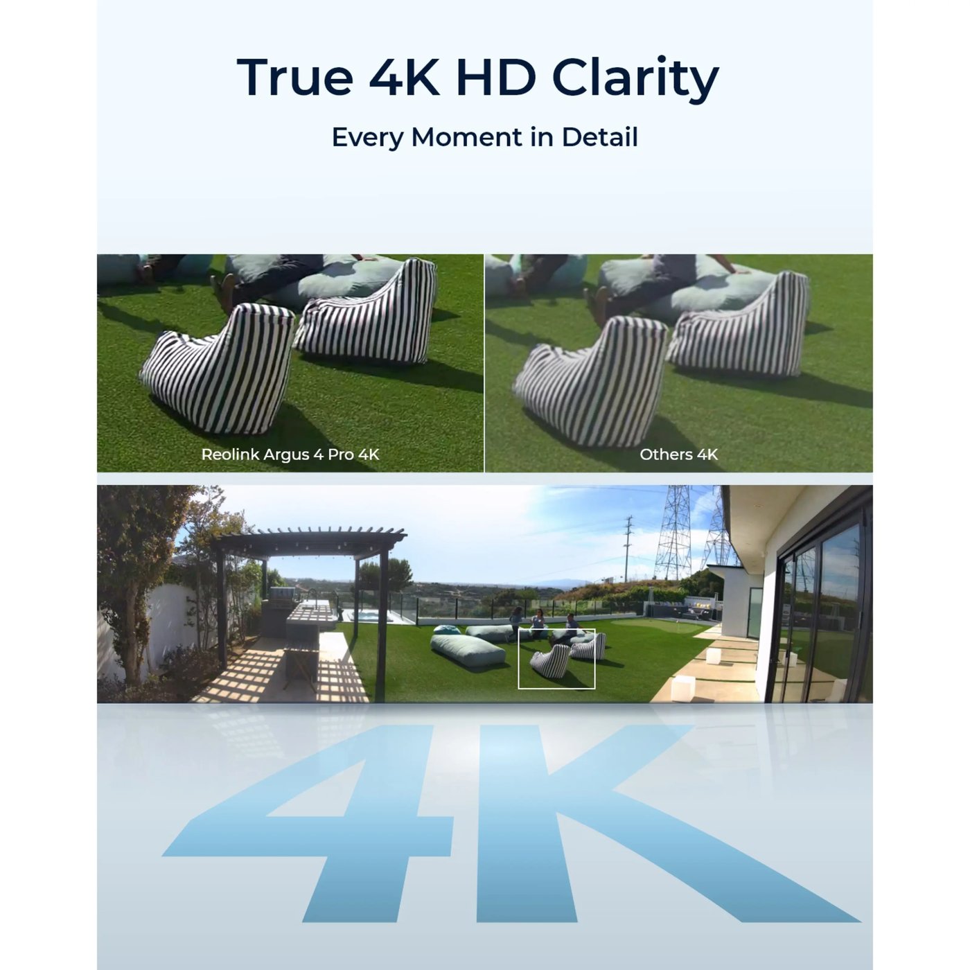 Reolink Argus 4 Pro Trådløst 4K-overvåkingskamera