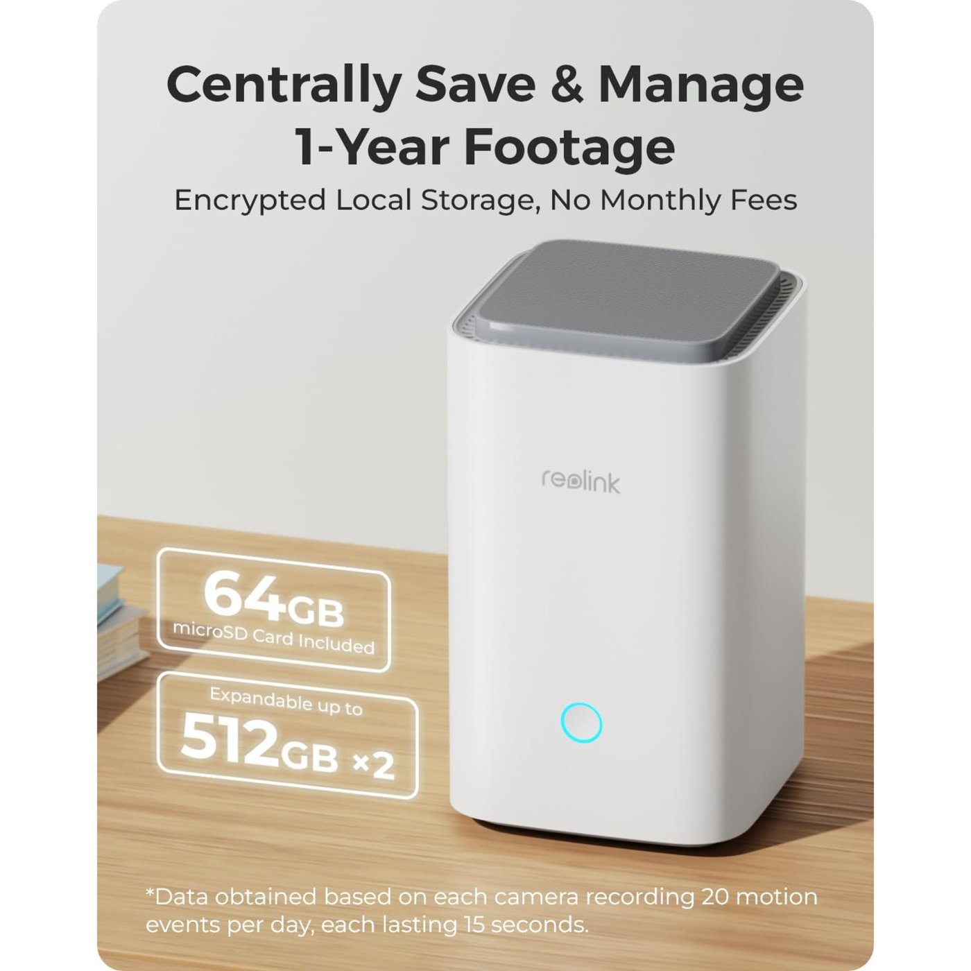 Reolink Home Hub med 2x Argus 3 Ultra 4K-kamera