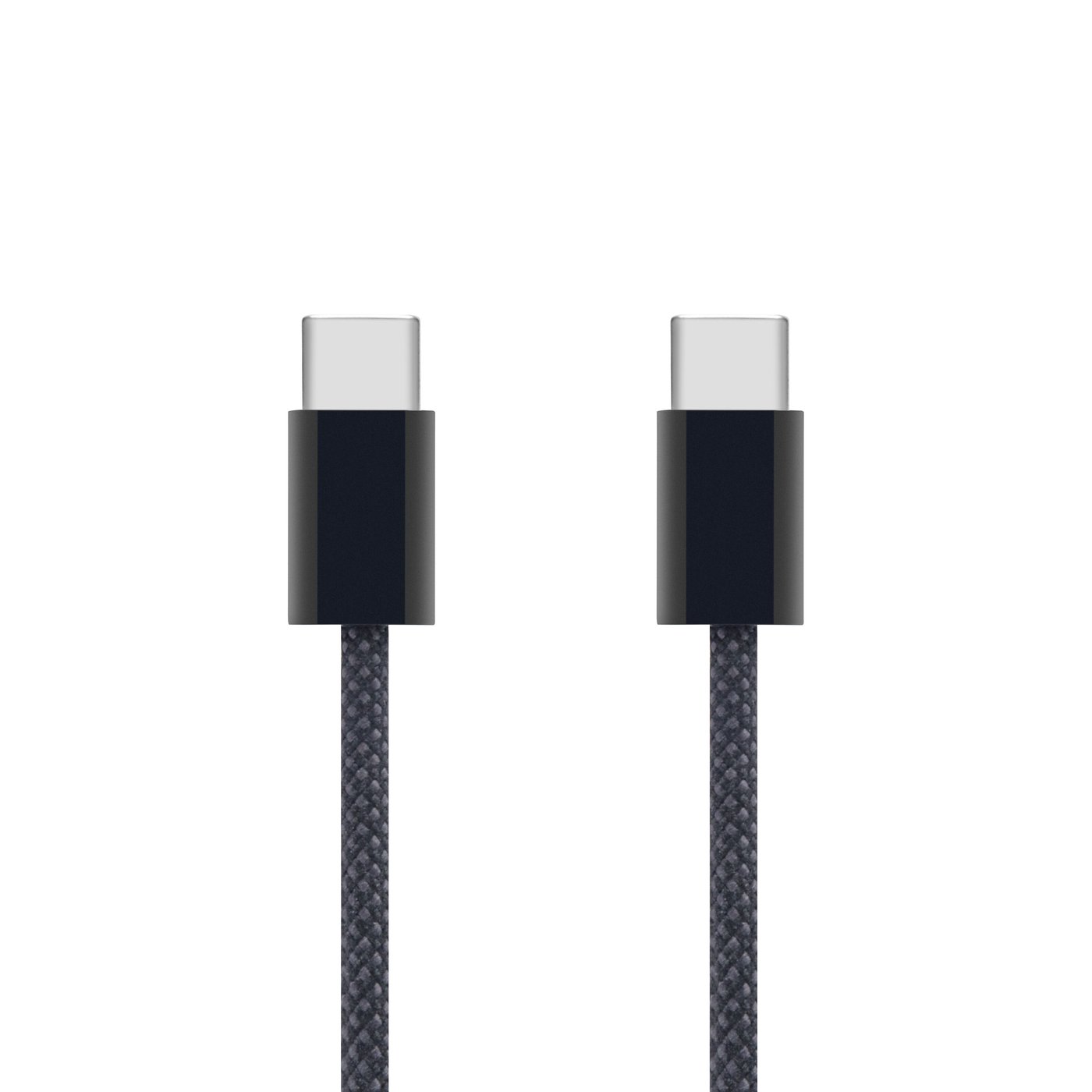 Linocell Flettet USB-C- til USB-C-kabel 240W Svart 2 m