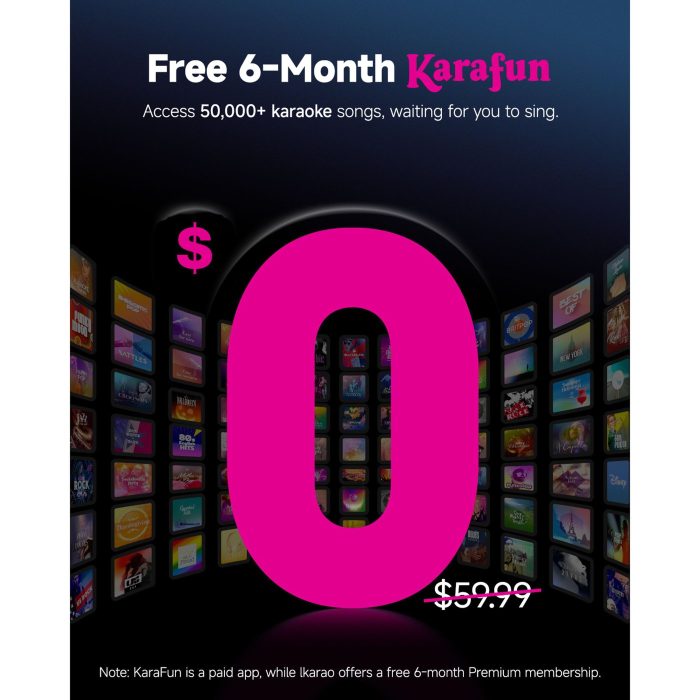 Ikarao Shell S1 Bärbar karaokemaskin med 10,1" HD-skärm