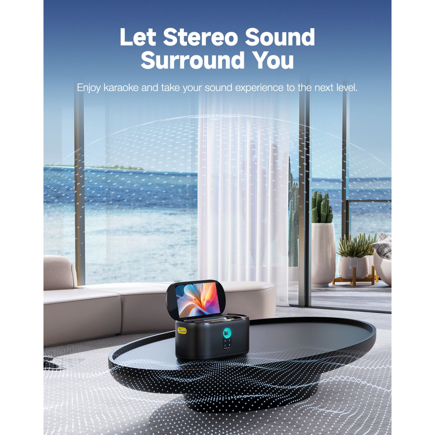 Ikarao Shell S1 Bärbar karaokemaskin med 10,1" HD-skärm