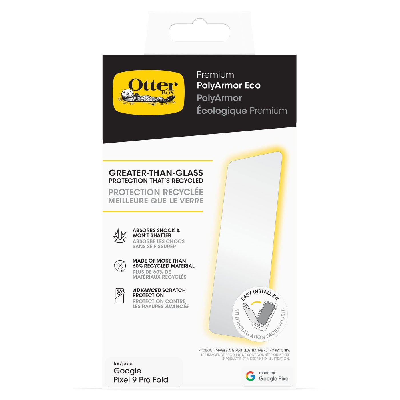 Otterbox Premium PolyArmor Skjermbeskytter for Pixel 9 Pro Fold