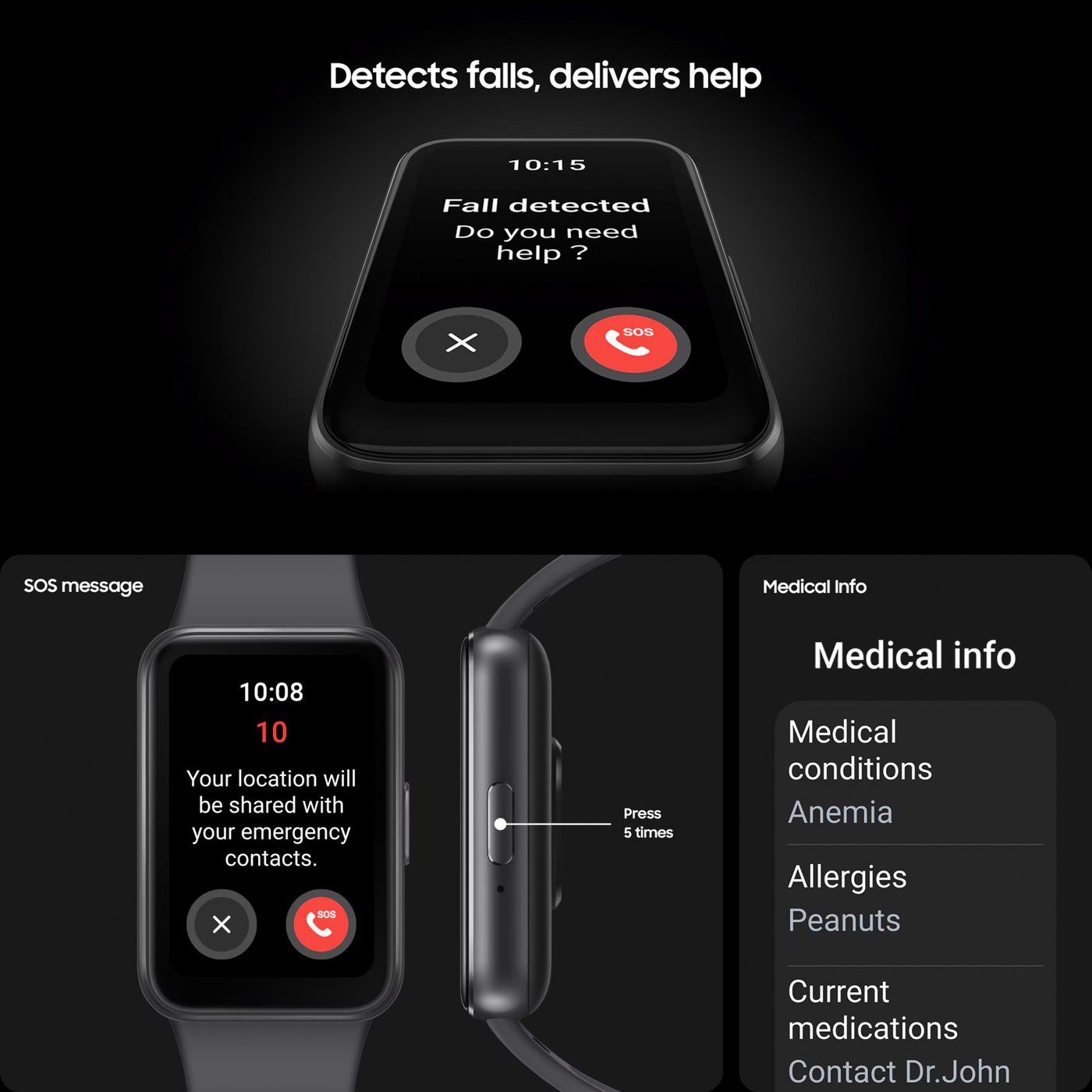 Samsung Galaxy Fit 3 Svart