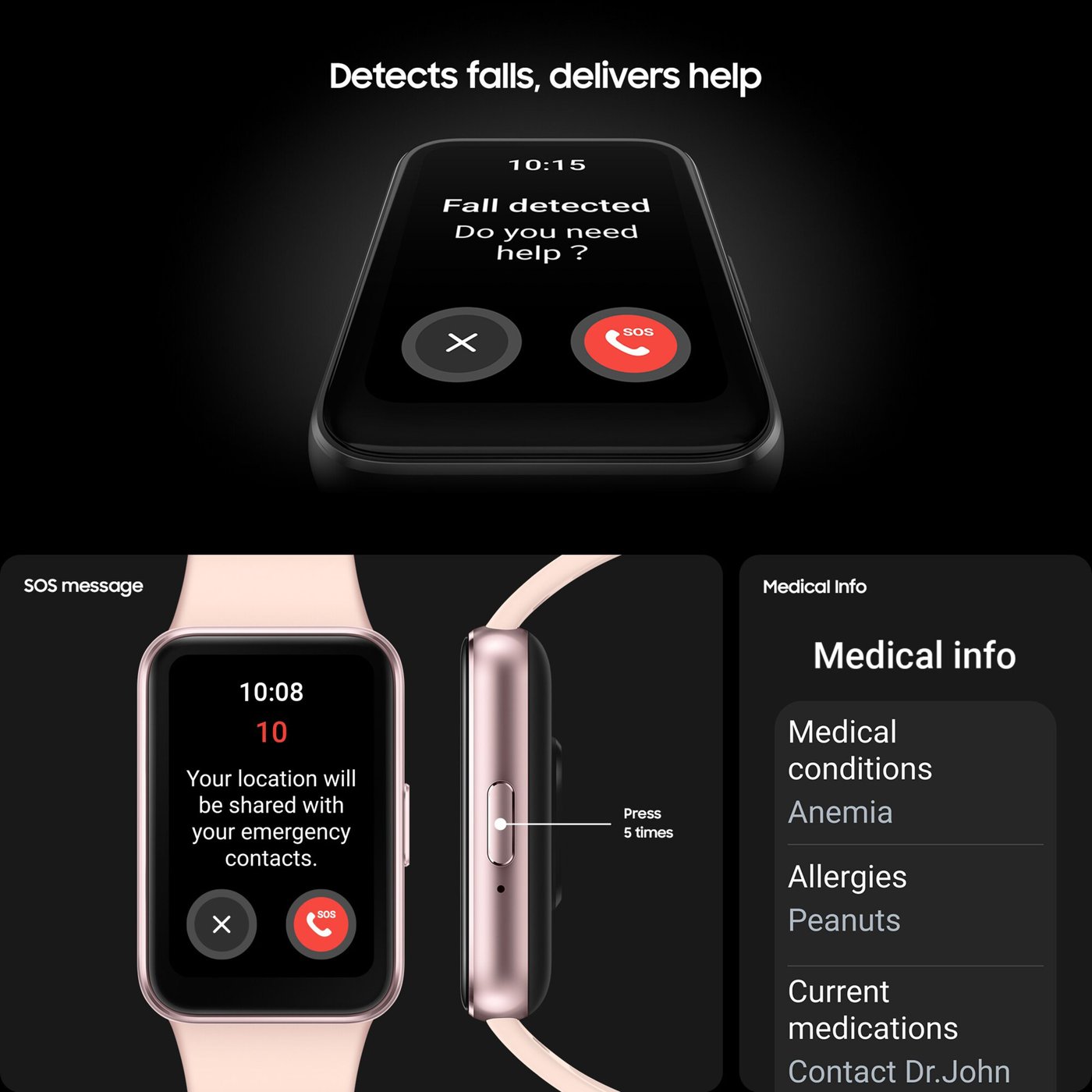 Samsung Galaxy Fit 3 Rosa
