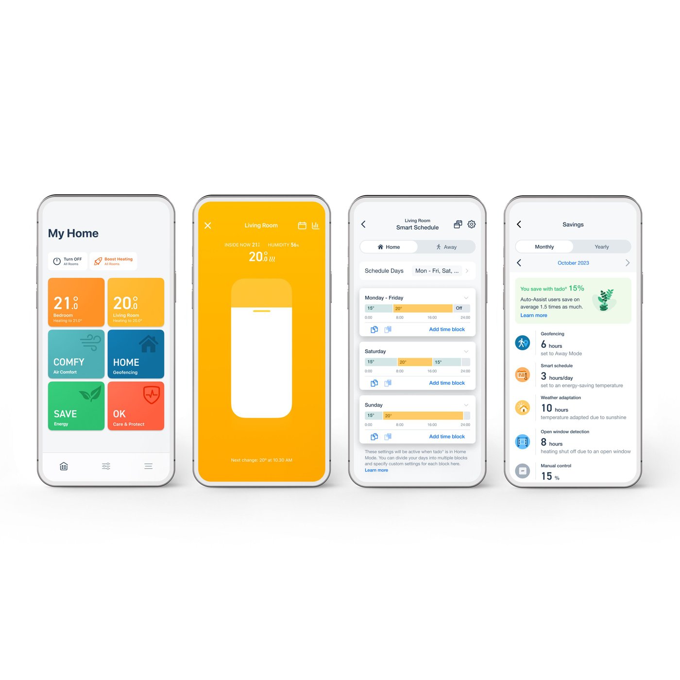 tado Smart Radiator Thermostat X 4-pack
