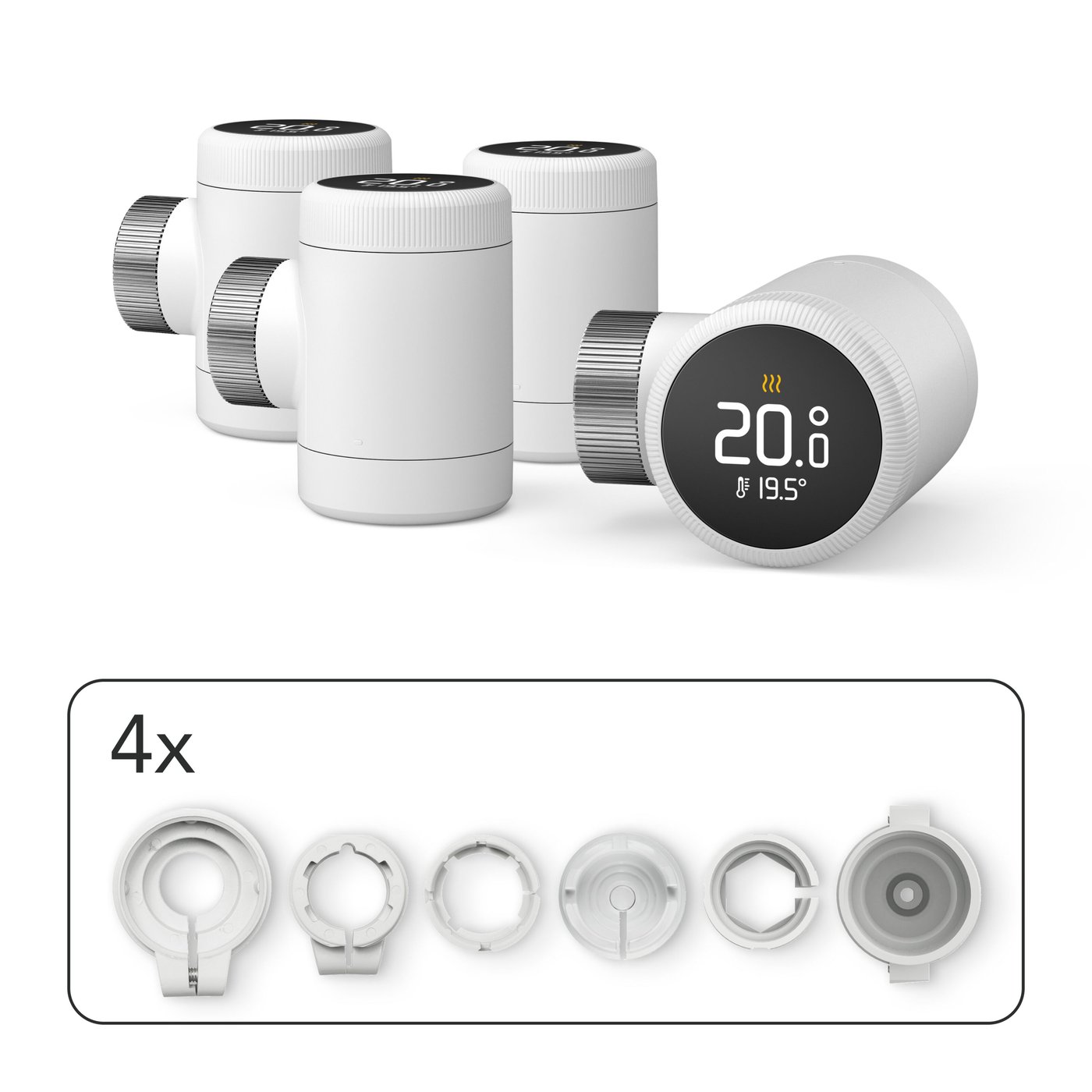 tado Smart Radiator Thermostat X 4-pack
