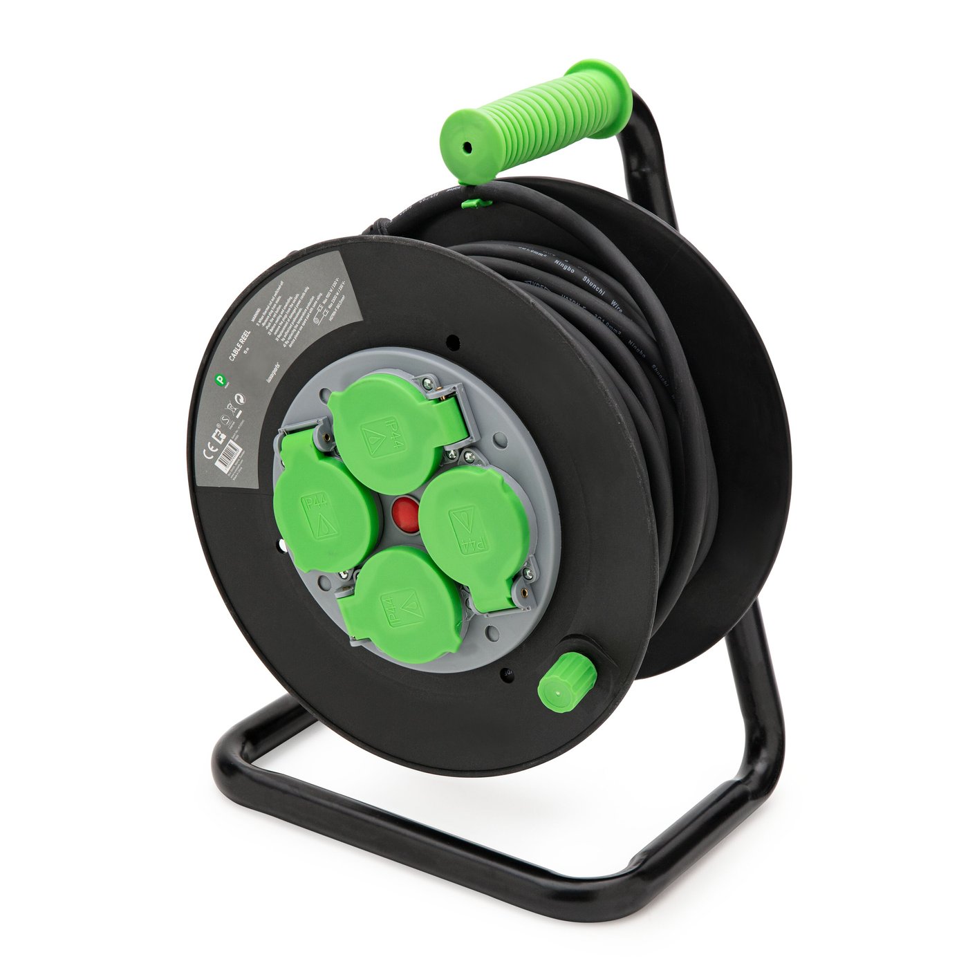 Luxorparts 4-vägs kabelvinda 15 m IP44