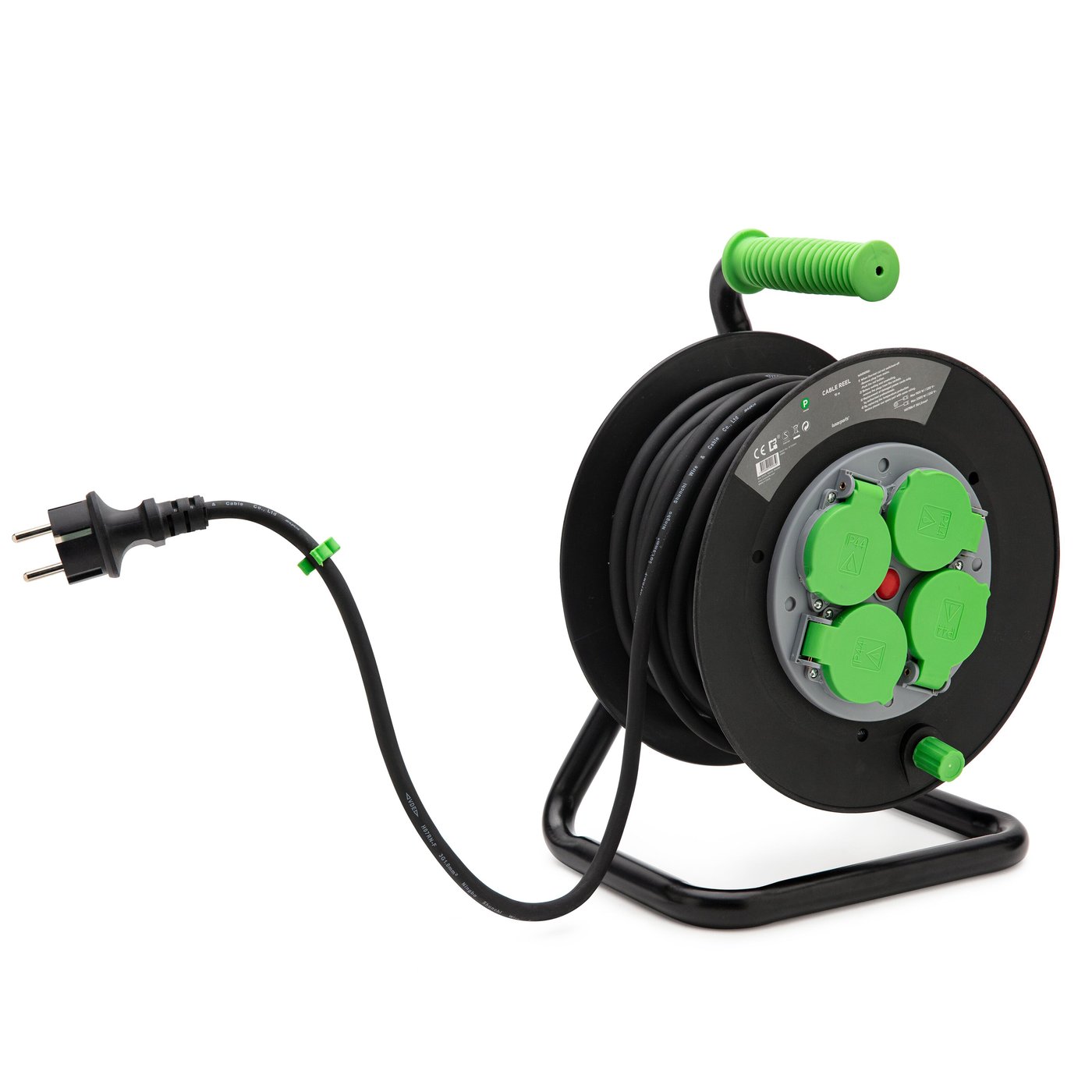 Luxorparts 4-vägs kabelvinda 15 m IP44