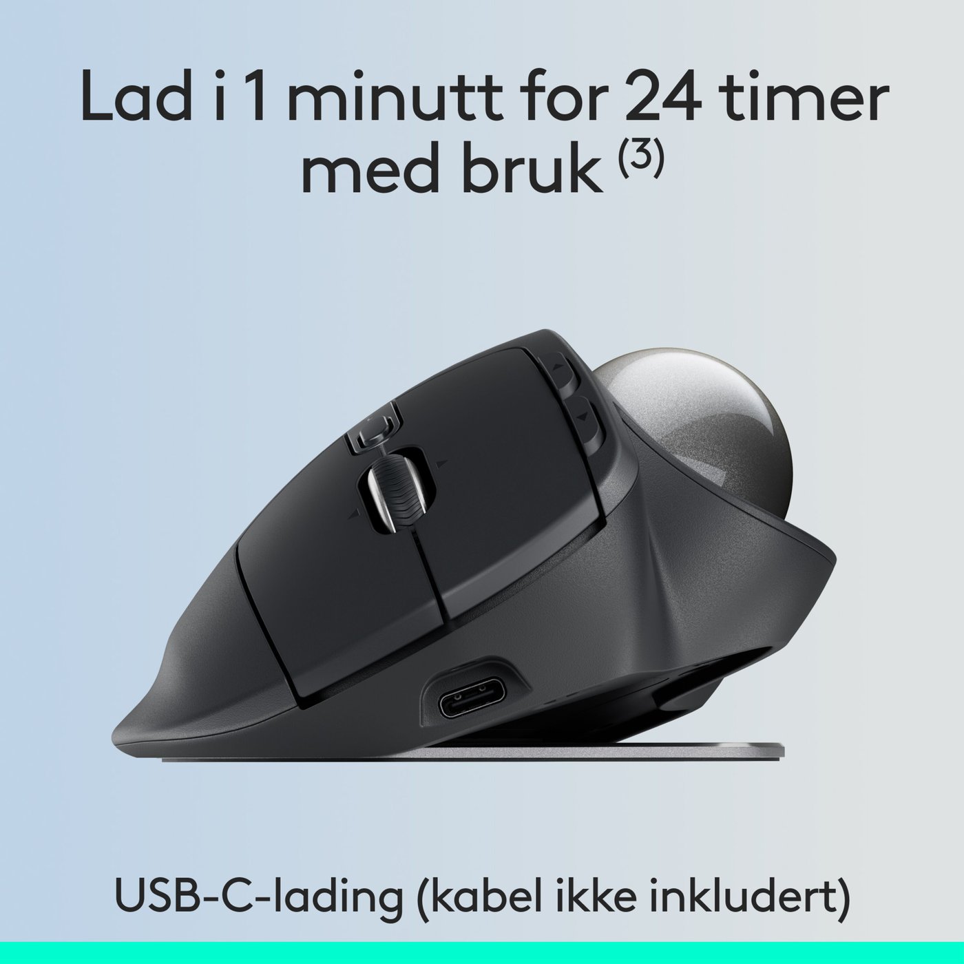 Logitech MX Ergo S Ergonomisk mus med styrekule