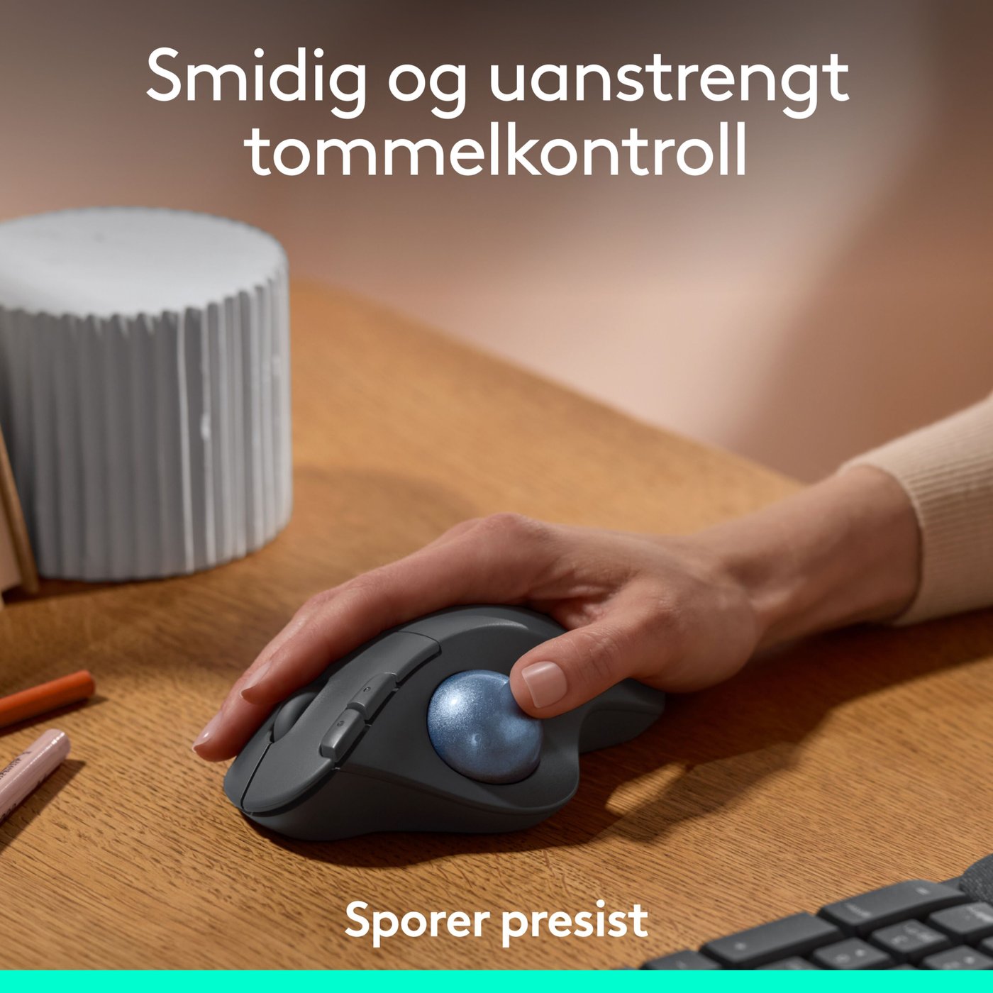 Logitech Ergo M575S Trådløs mus med styrekule