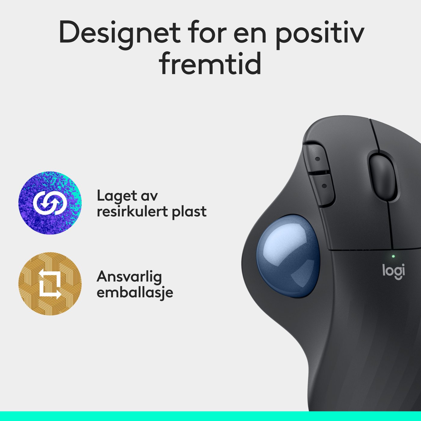 Logitech Ergo M575S Trådløs mus med styrekule