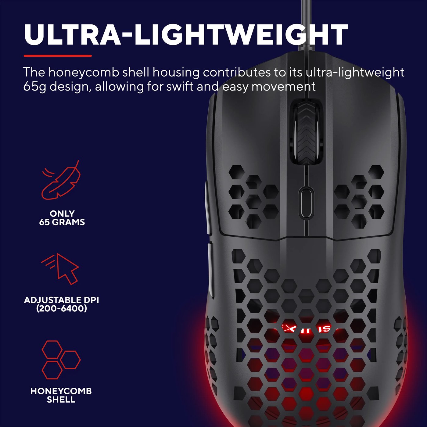 GXTrust Helox GXT928 Lightweight Svart