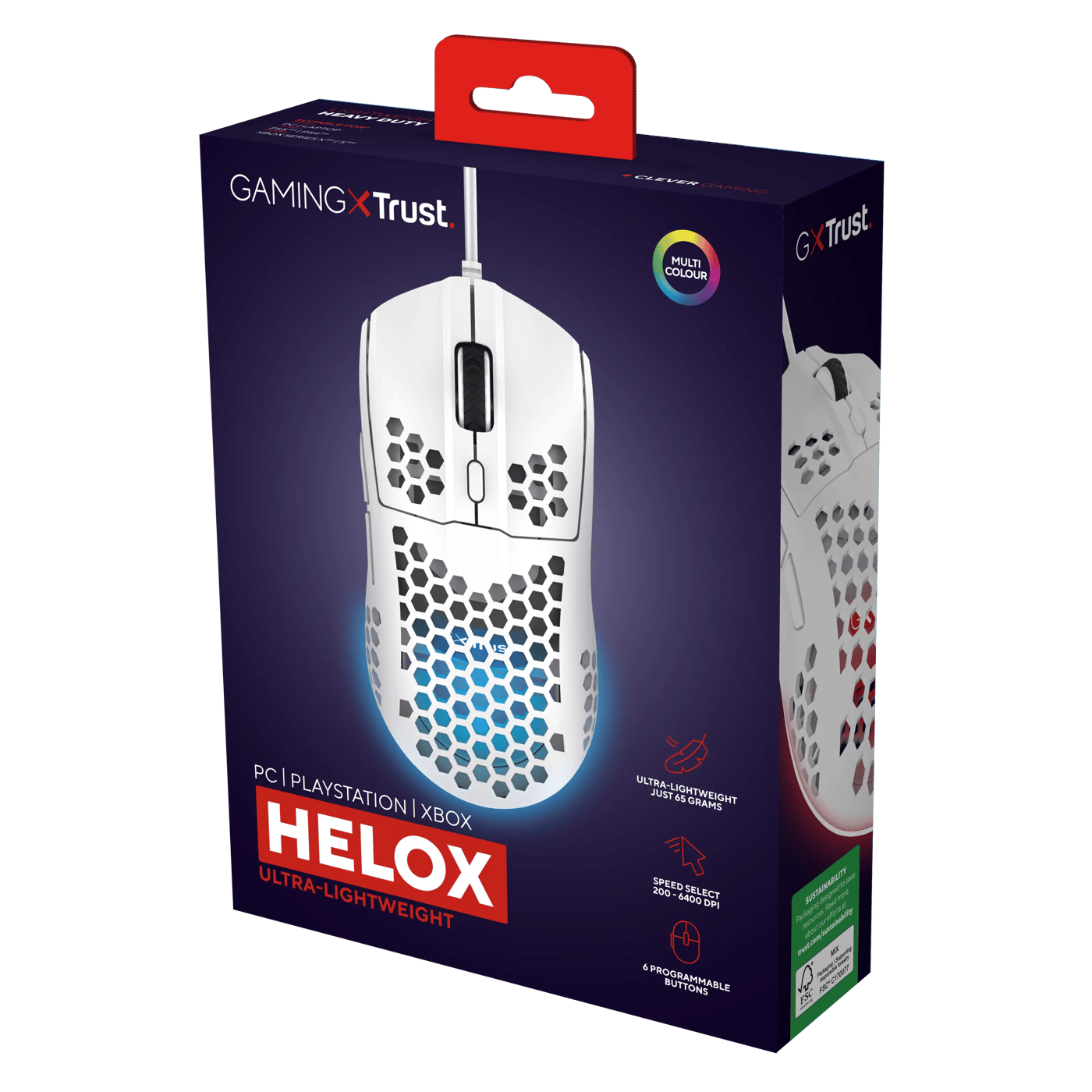GXTrust GXT928 Helox Ultra-lightweight Gaming Mouse Hvit