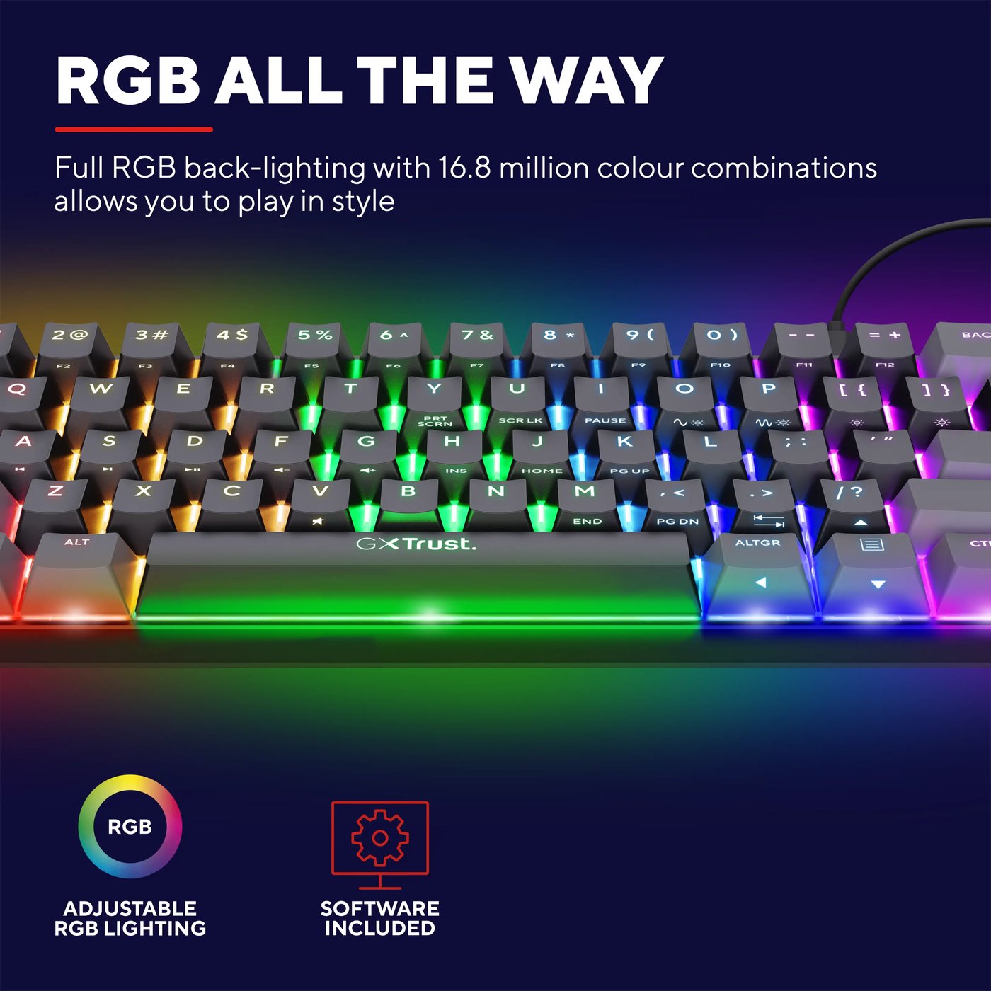 GXTrust Acira GXT867 Tastatur 60 %