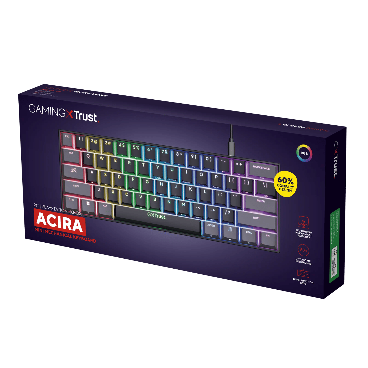 GXTrust Acira GXT867 Tastatur 60 %