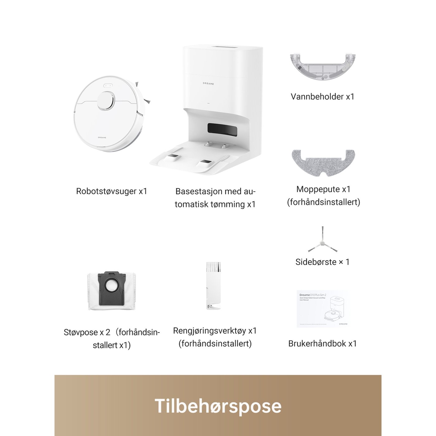 Dreame D10 Plus Robotstøvsuger Gen. 2