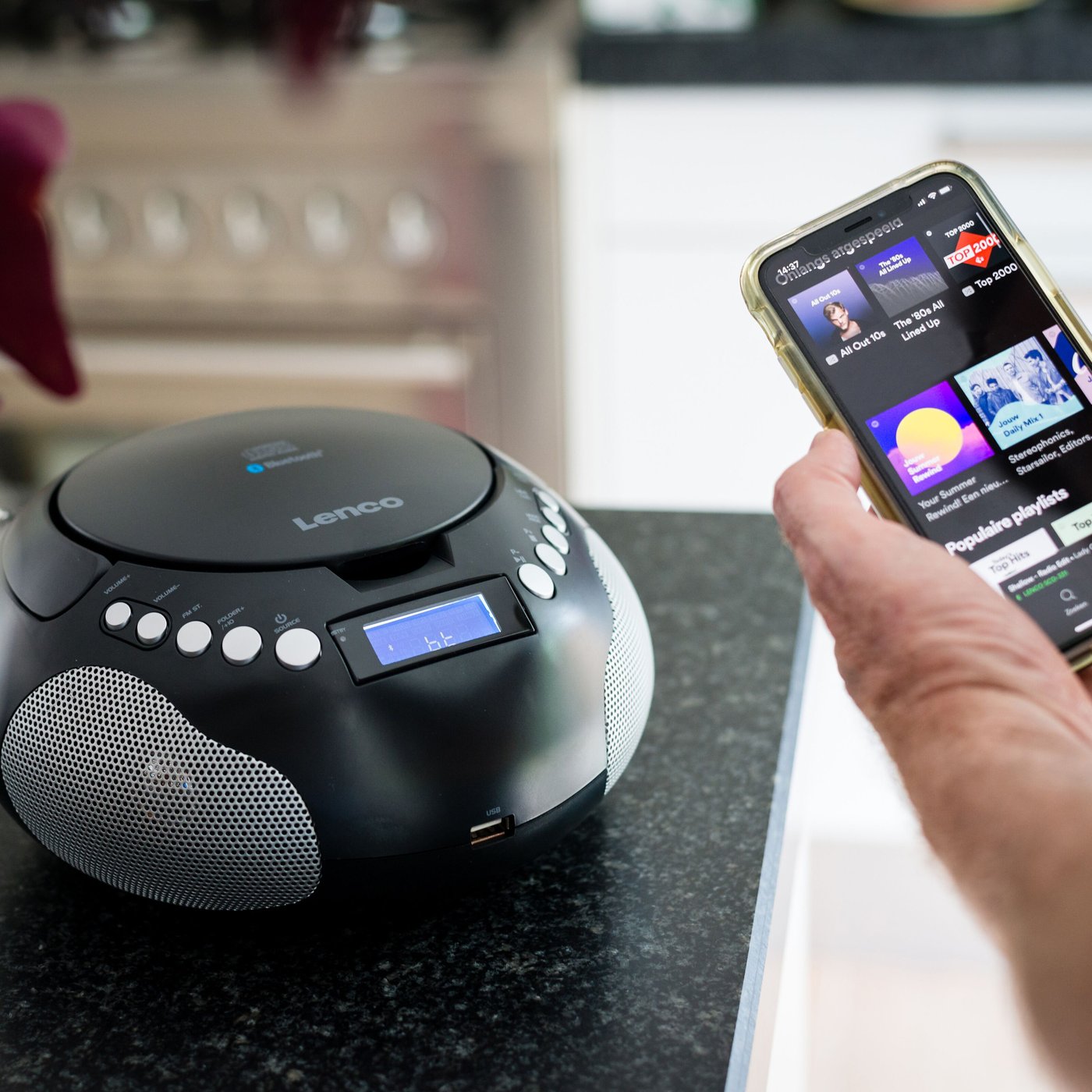 Lenco Bärbar CD-spelare Lenco SCD-331 Svart