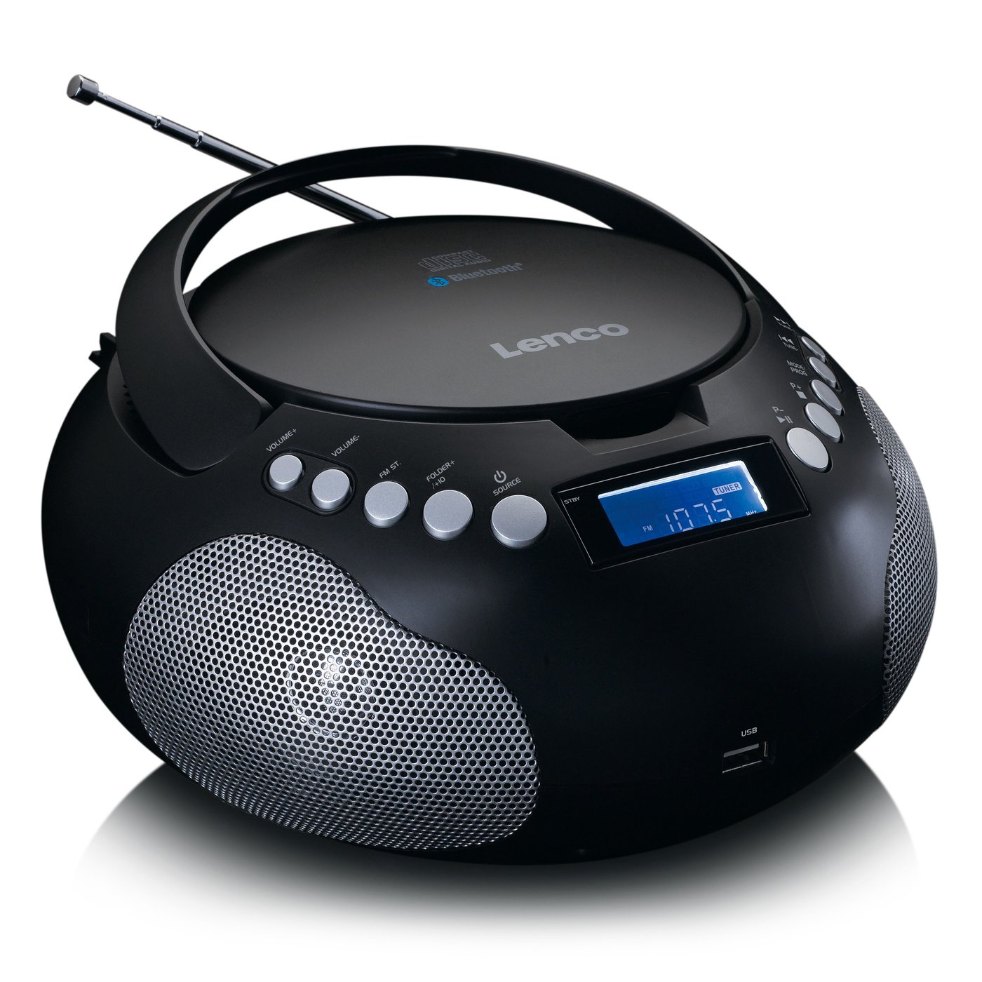 Lenco Bärbar CD-spelare Lenco SCD-331 Svart