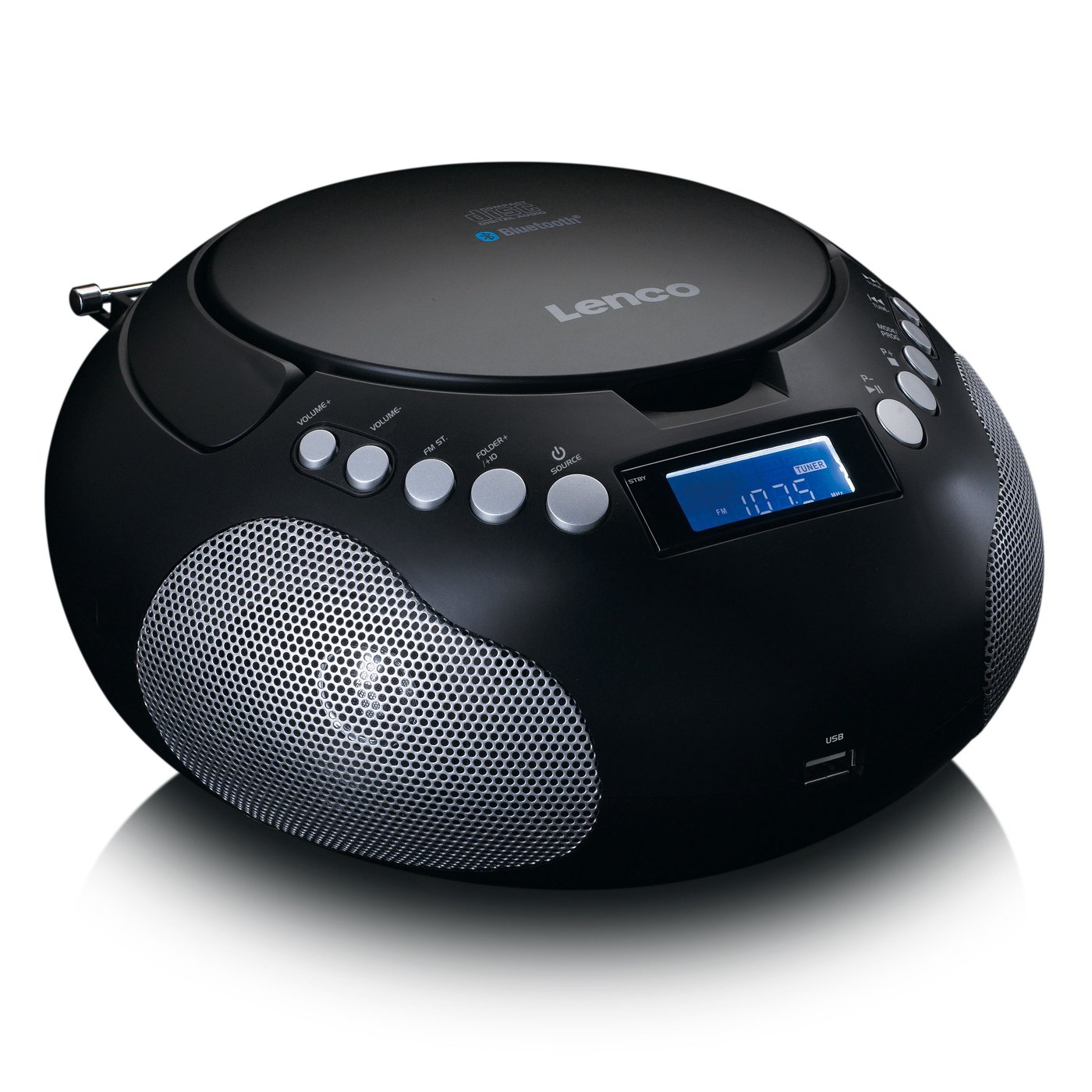 Lenco Bärbar CD-spelare Lenco SCD-331 Svart