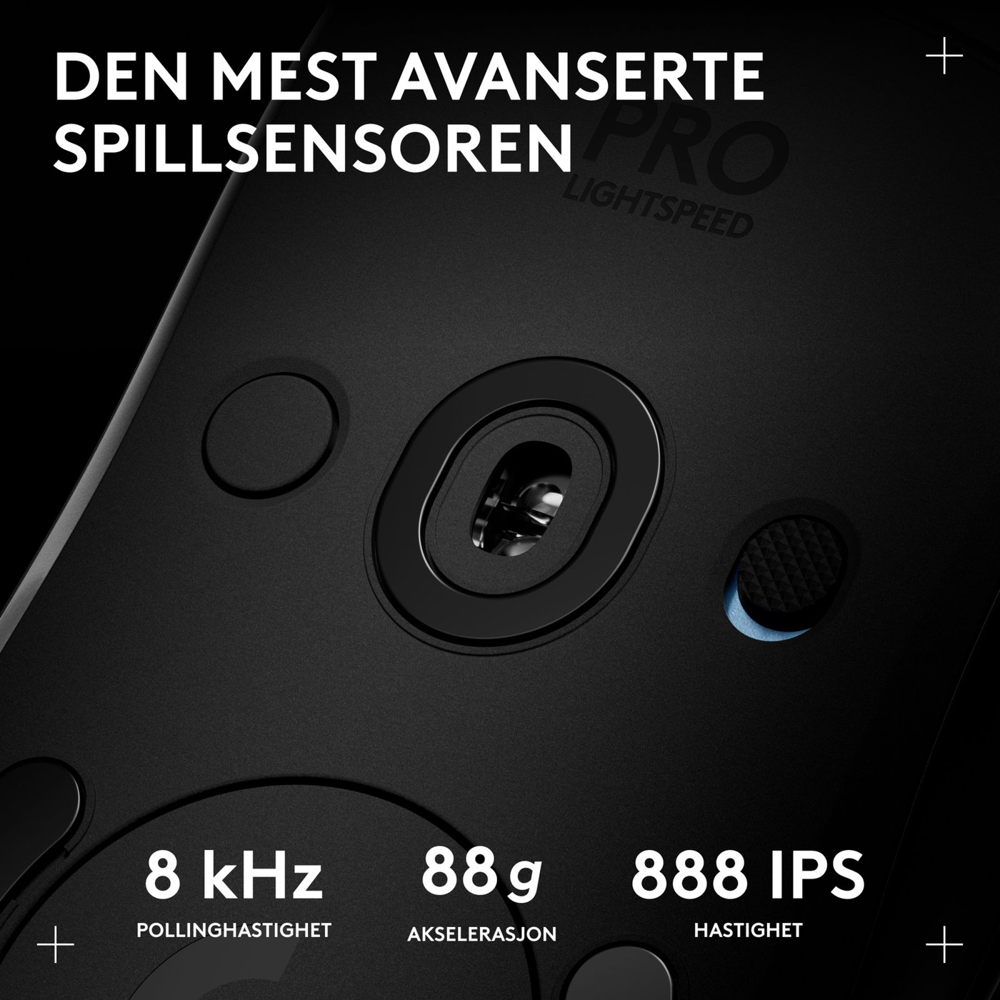 Logitech G Pro 2 Trådløs gamingmus for proffer Svart