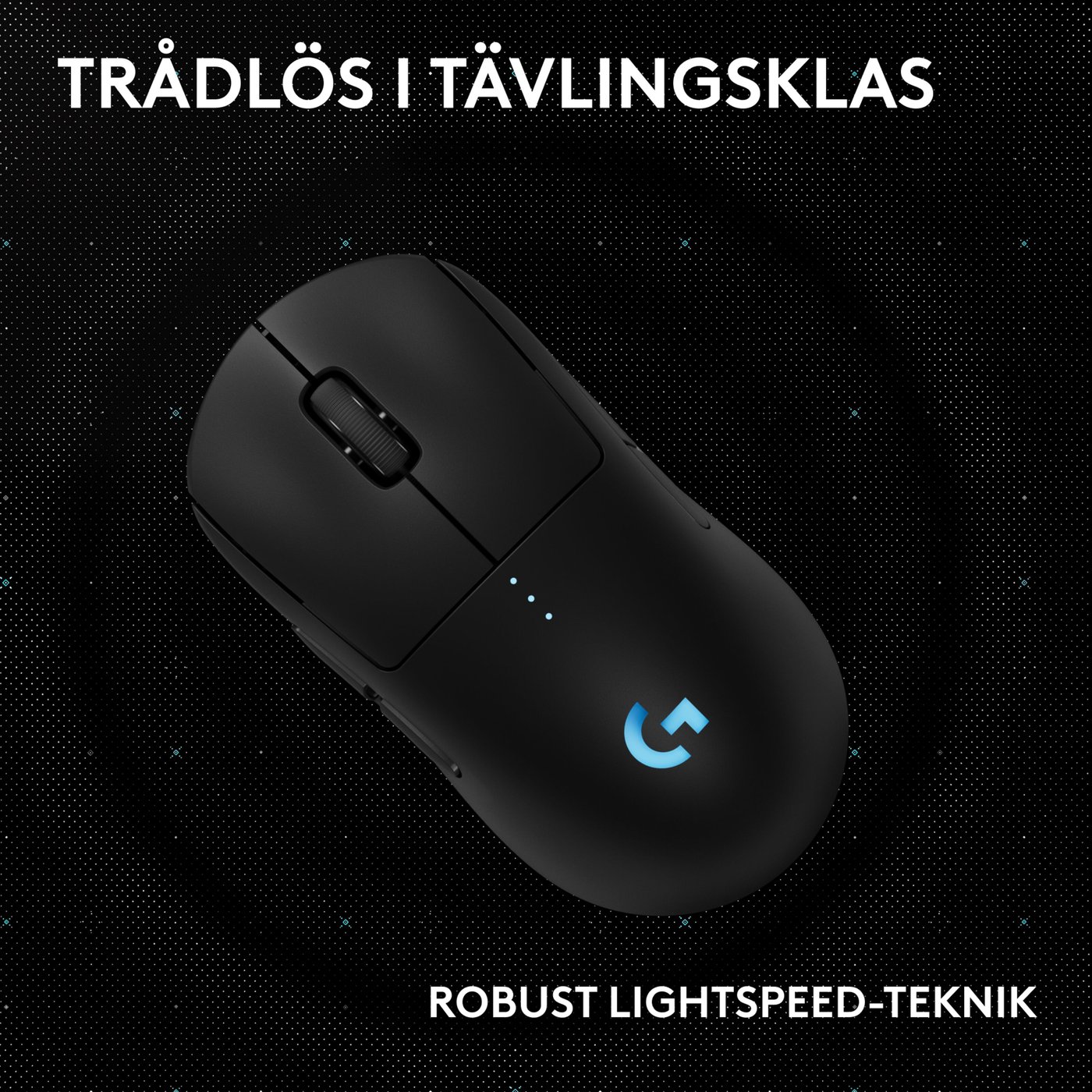Logitech G Pro 2 Trådlös gaming-mus för proffs Svart