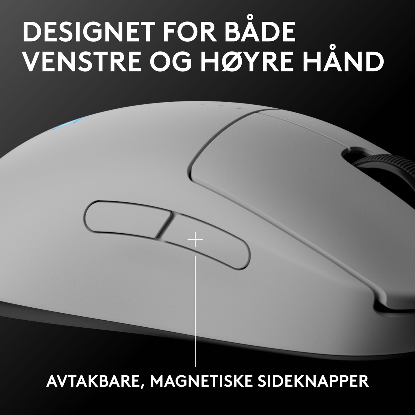 Logitech G Pro 2 Trådløs gamingmus for proffer Hvit