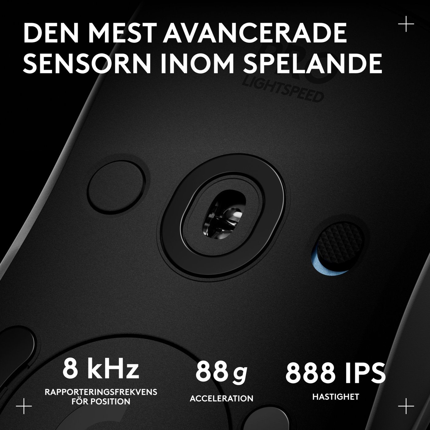 Logitech G Pro 2 Trådlös gaming-mus för proffs Vit