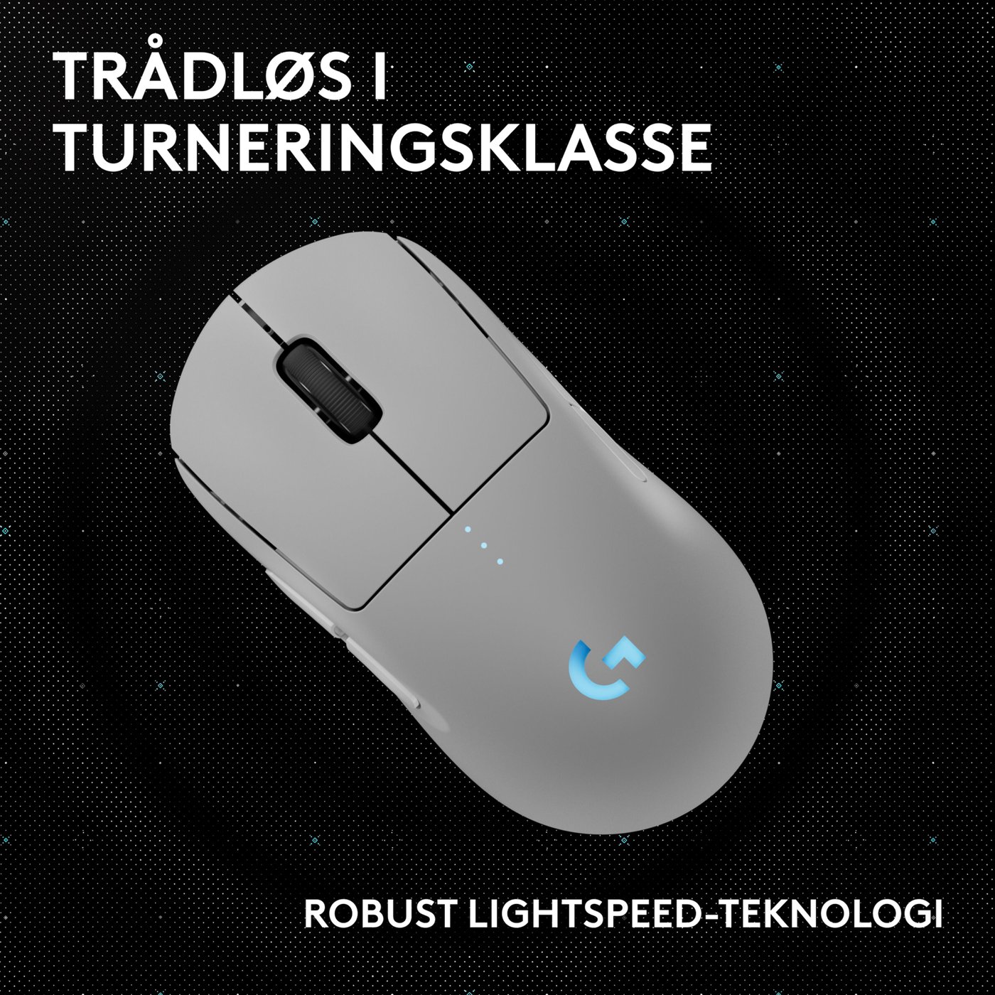 Logitech G Pro 2 Trådløs gamingmus for proffer Hvit