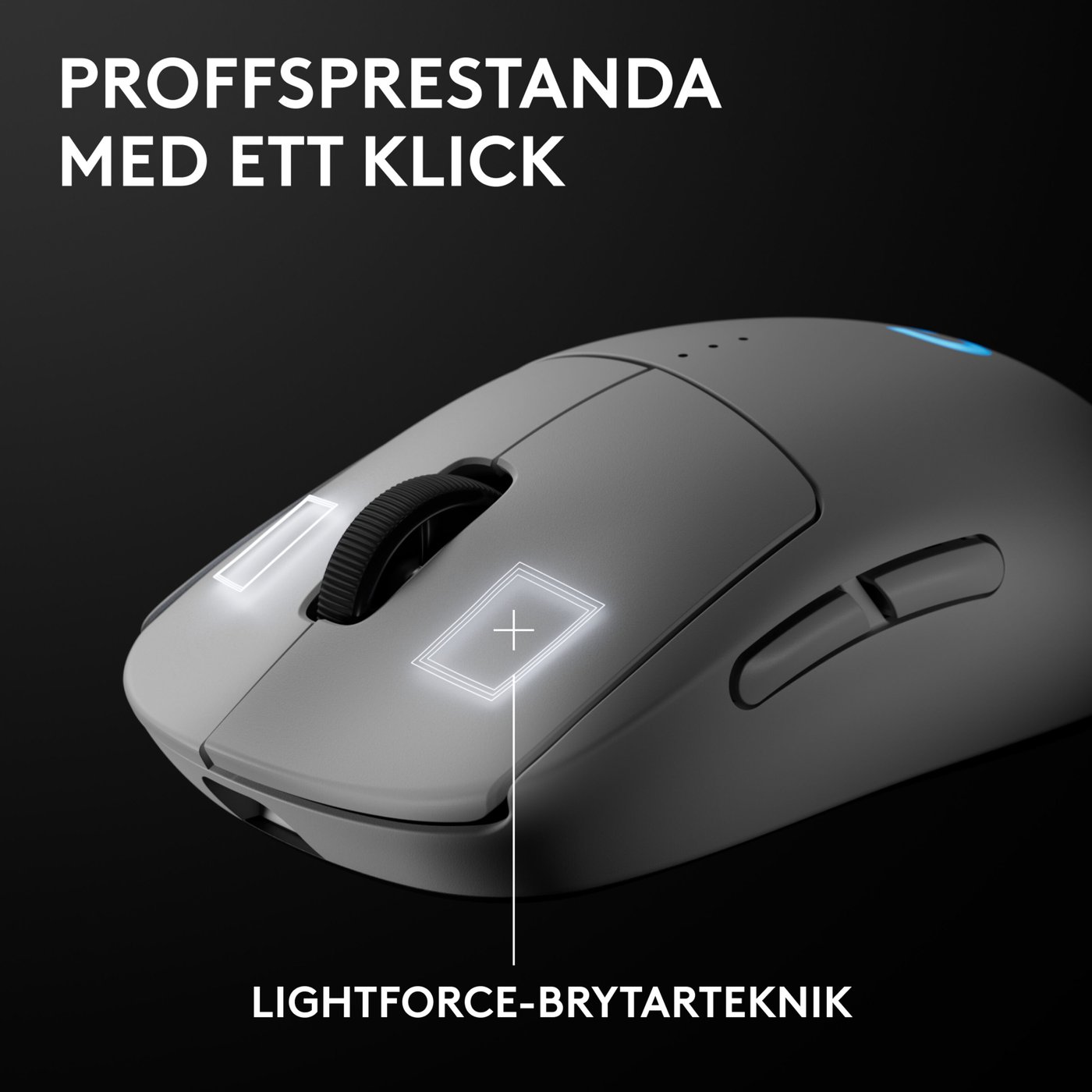 Logitech G Pro 2 Trådlös gaming-mus för proffs Vit