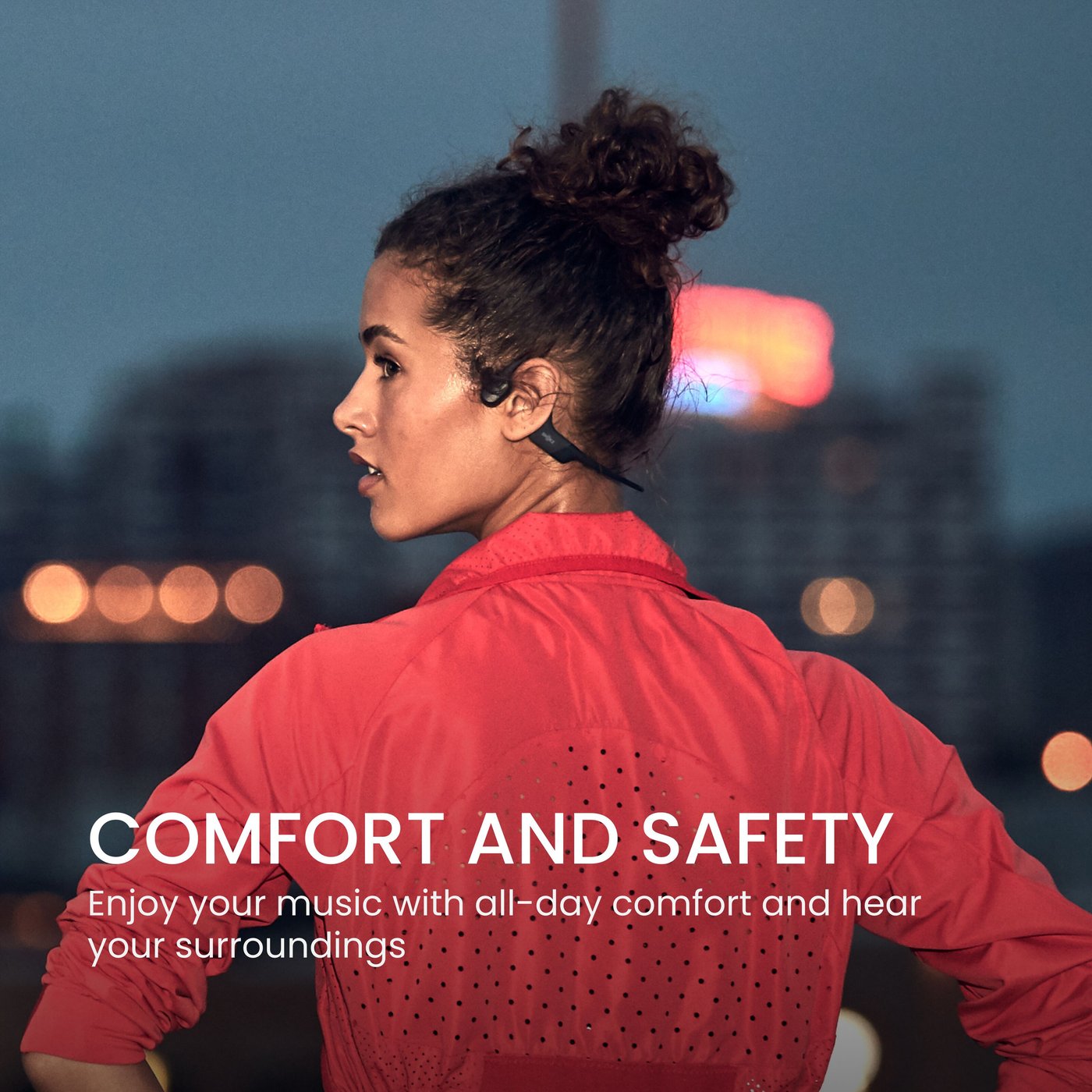 Shokz OpenRun Trådlösa hörlurar USB-C