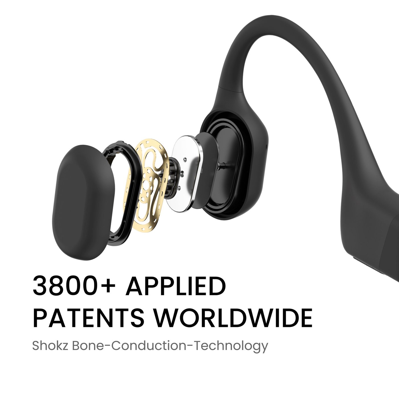 Shokz OpenRun Trådlösa hörlurar USB-C