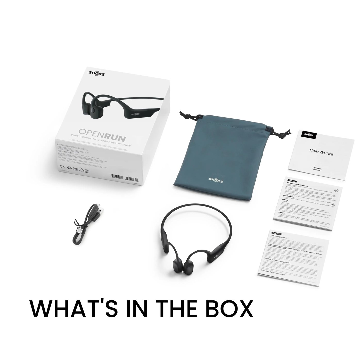 Shokz OpenRun Trådløse hodetelefoner USB-C