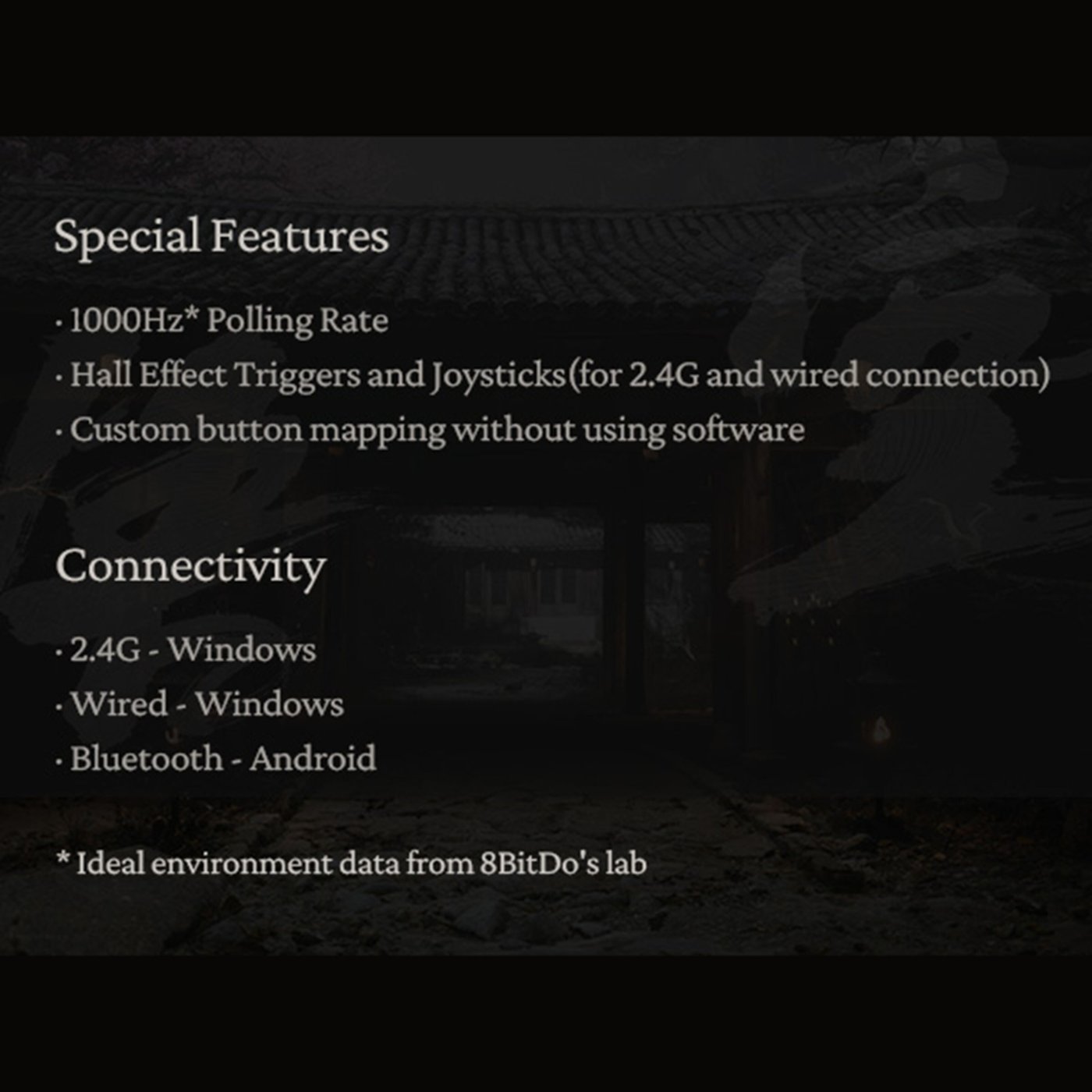 8Bitdo Ultimate 2C Trådløs håndkontroller med Hall Effect Svart