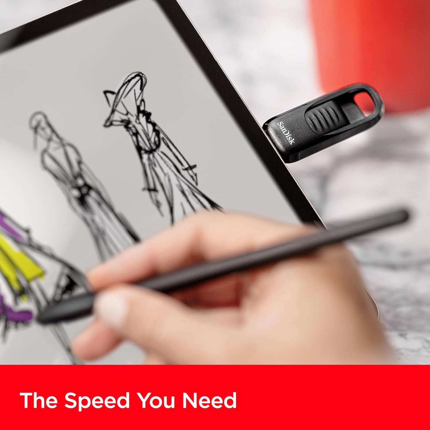 Sandisk Ultra Slider USB-minne med USB-C 256 GB