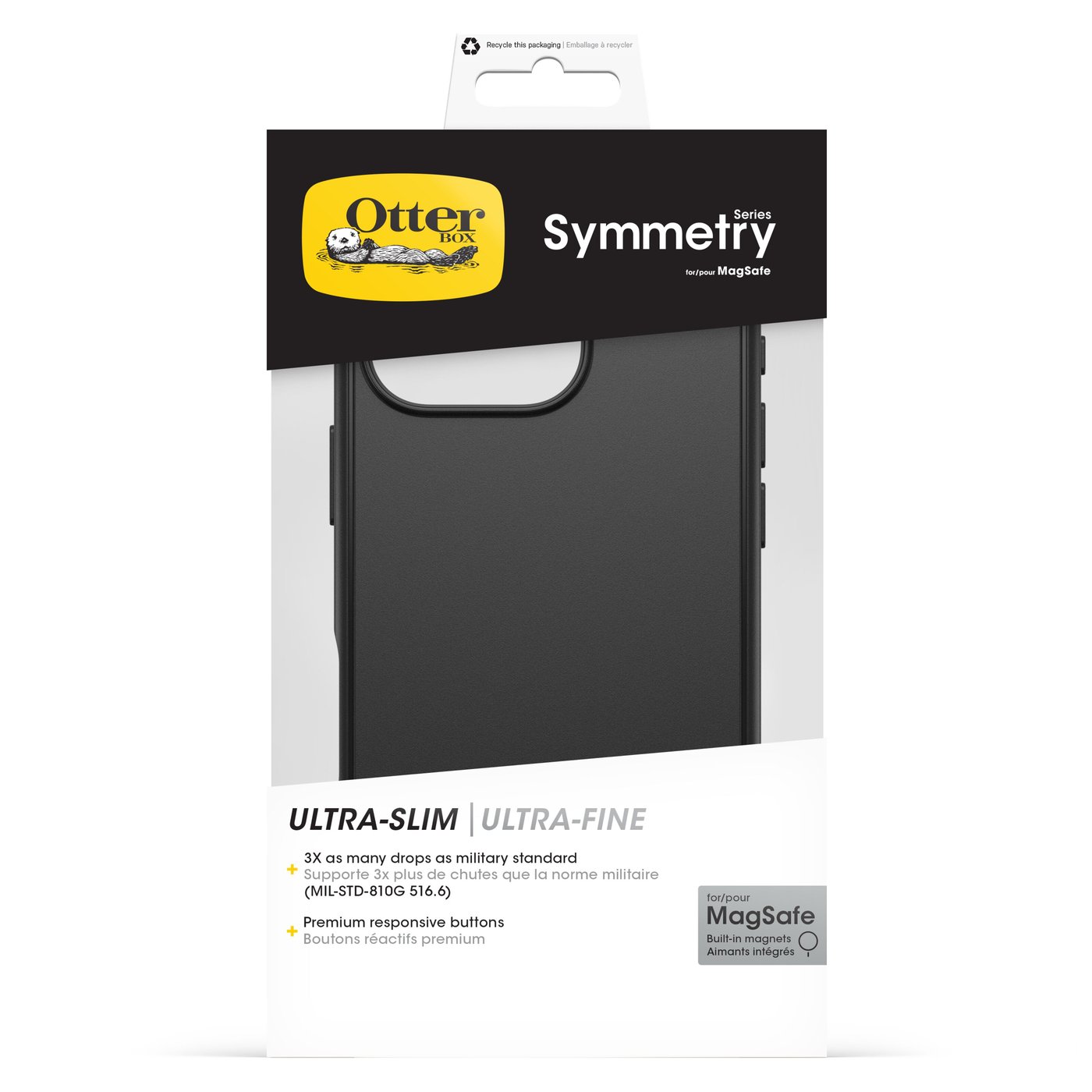 Otterbox Symmetry Magsafe för iPhone 16 Pro Svart