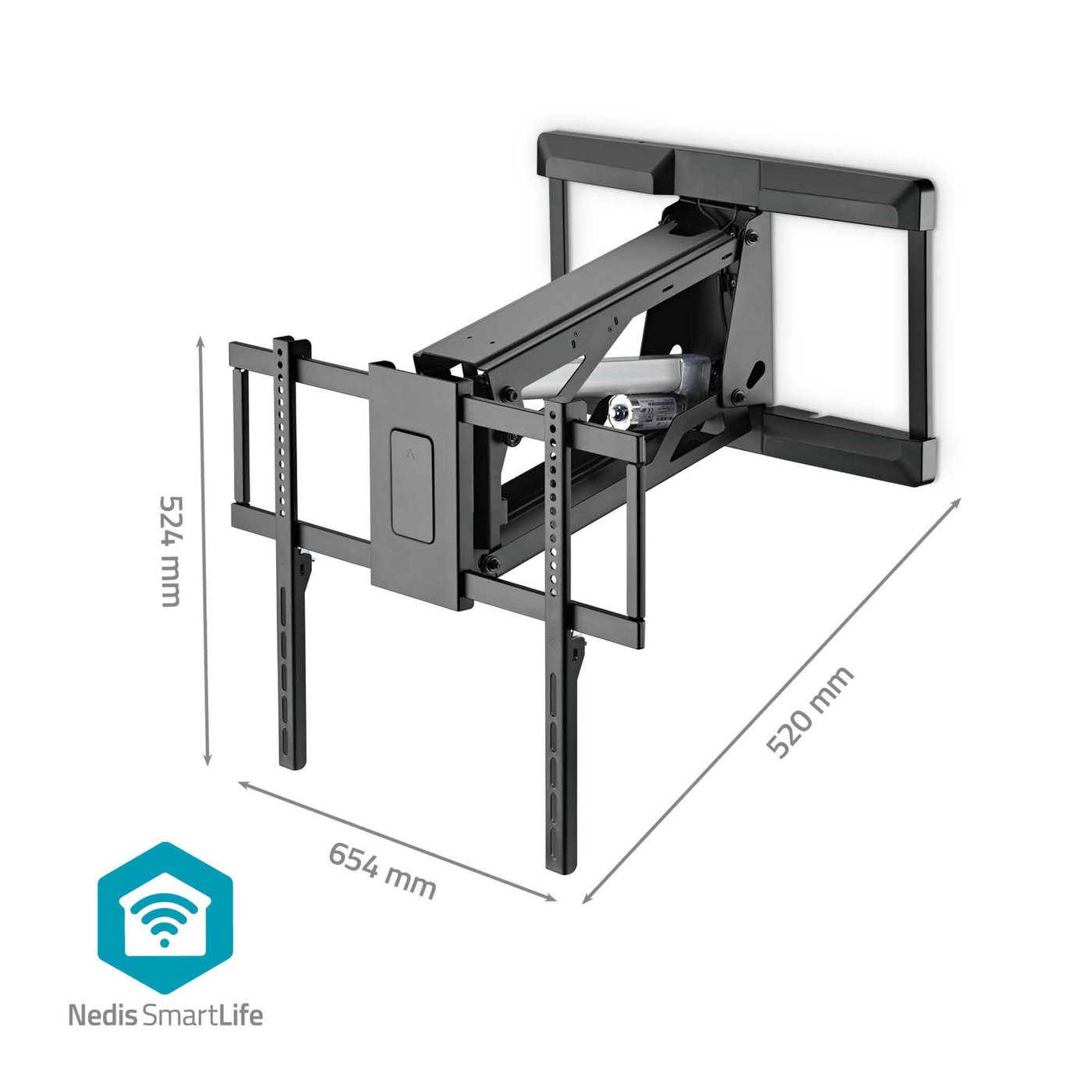Nedis Motorisert TV-veggfeste 37–75"