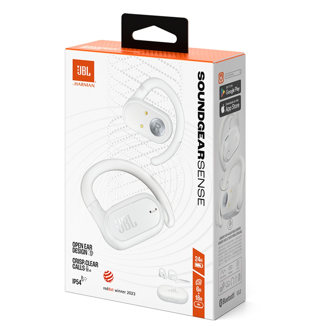 JBL Soundgear Sense trådlösa open-ear-hörlurar Vit