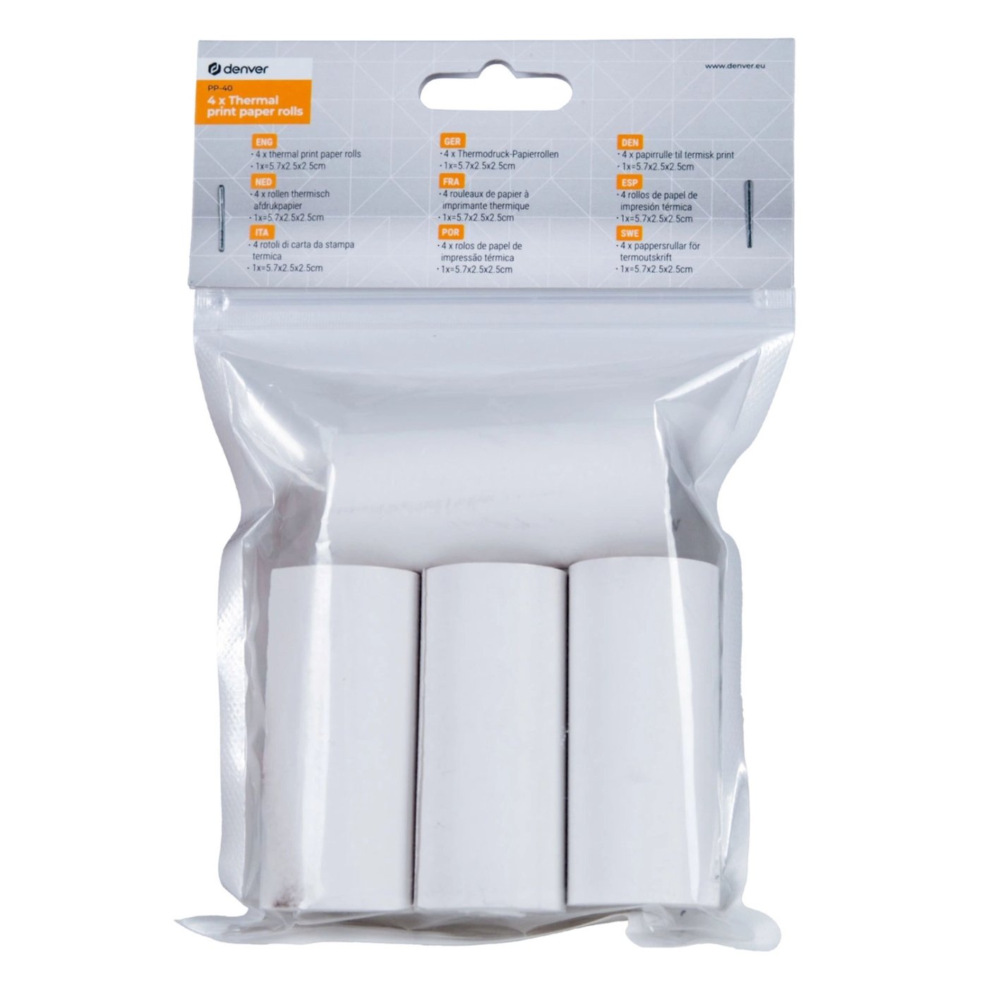 Denver Pappersrullar till miniskrivare och direktfilmskamera