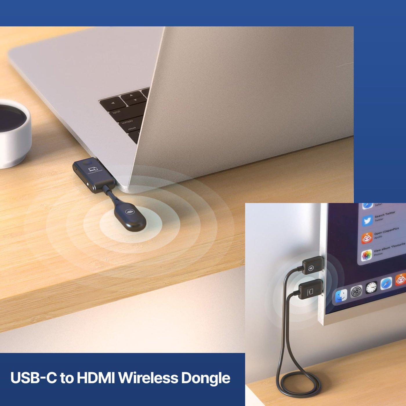 MiniX Neo C1 USB-C till HDMI trådlös displaydongel