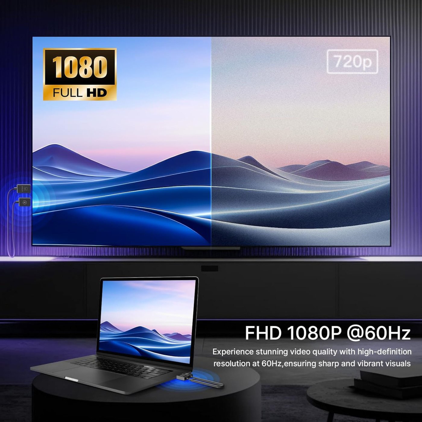 MiniX Neo H1 HDMI til HDMI trådløs displaydongel