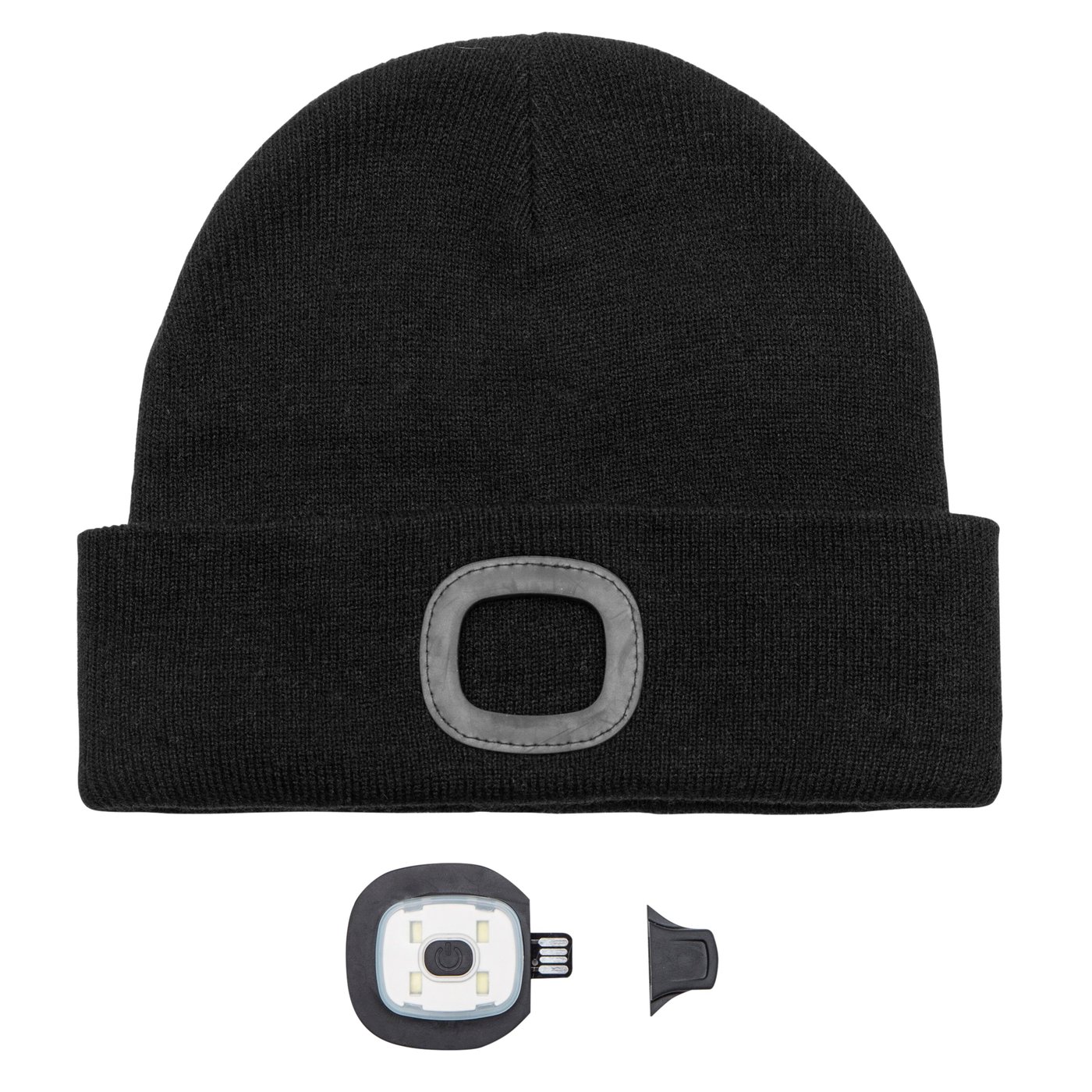 Ledsavers Mössa med LED-lampa Svart